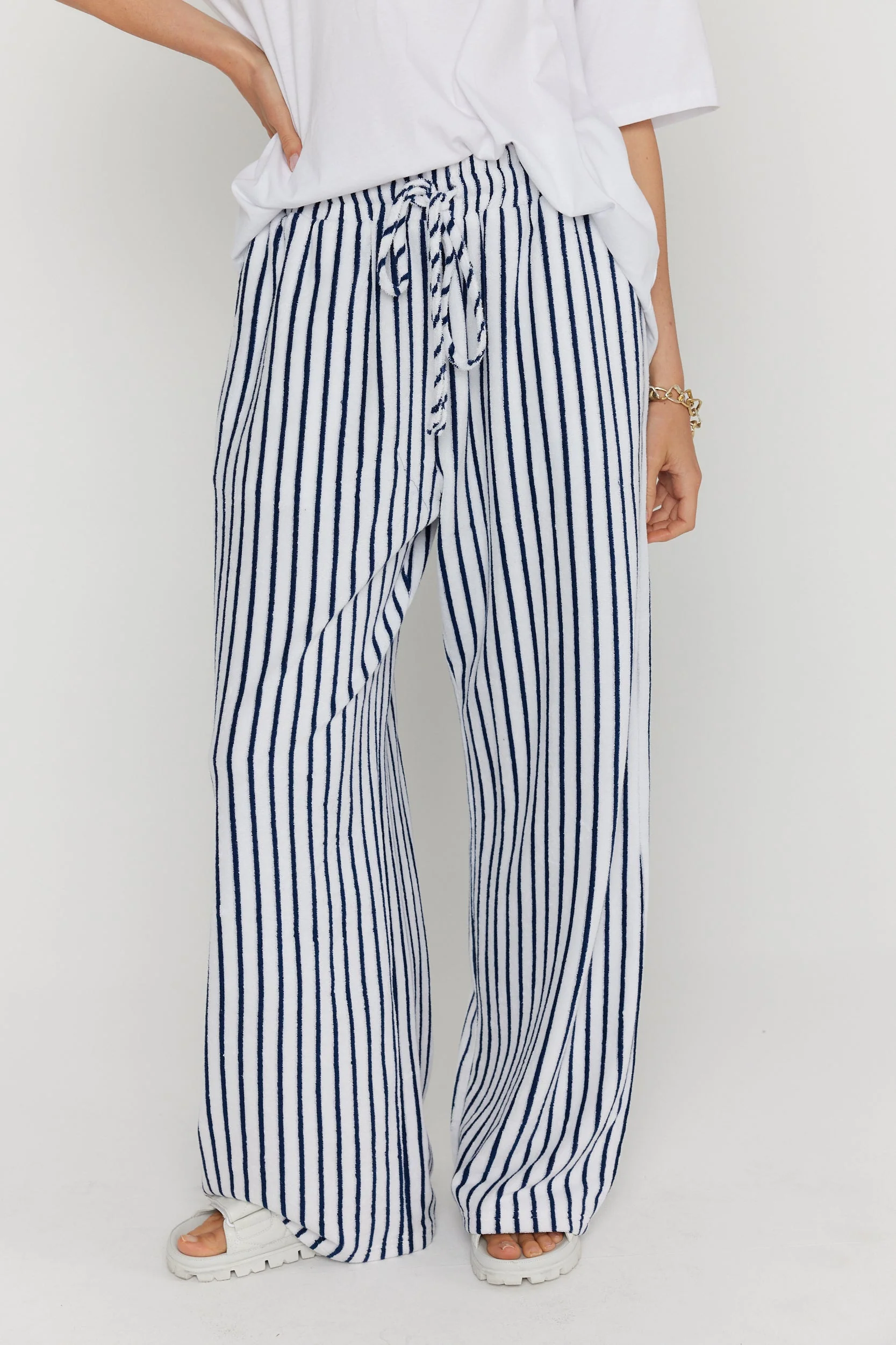 JOJO Pants Navy Stripe - Image 9