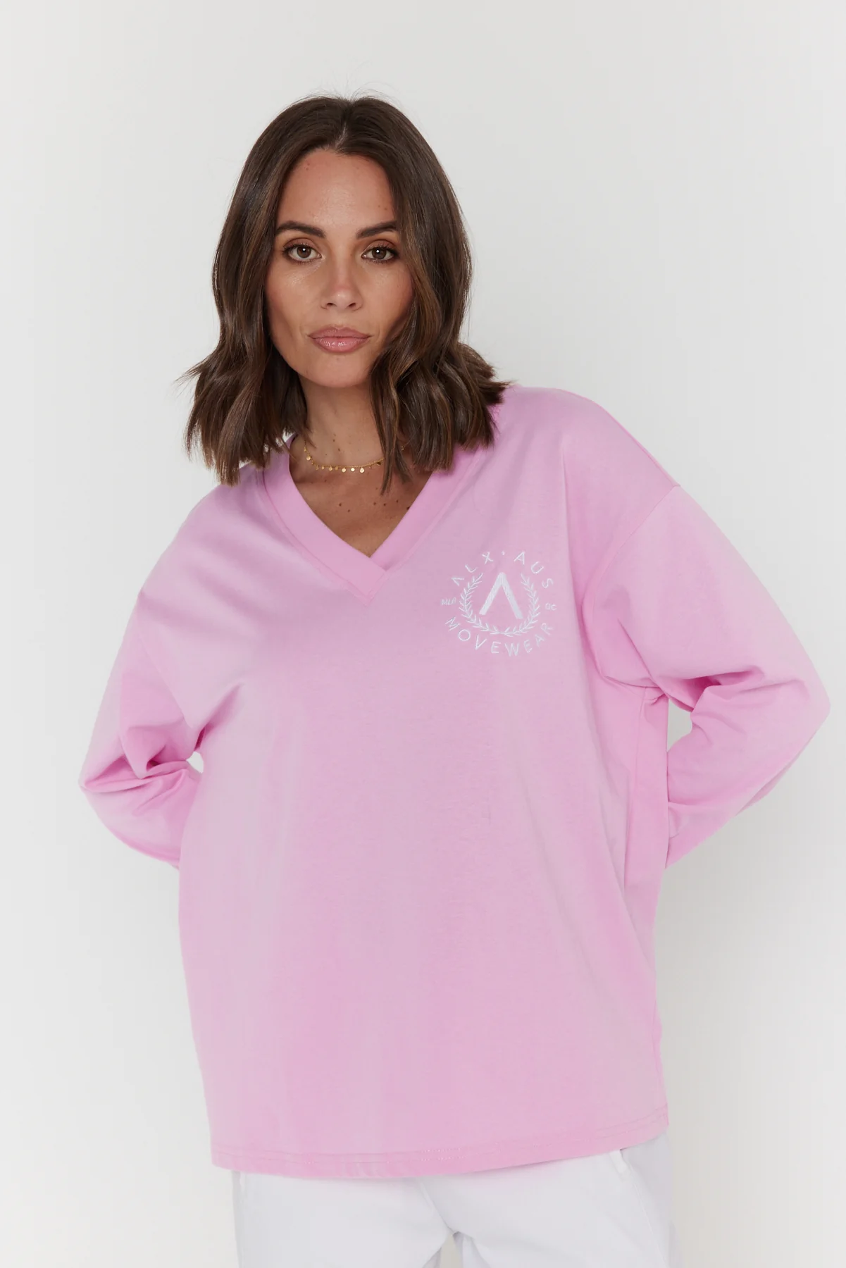 JOSSY Long Sleeve Top Pink - Image 6
