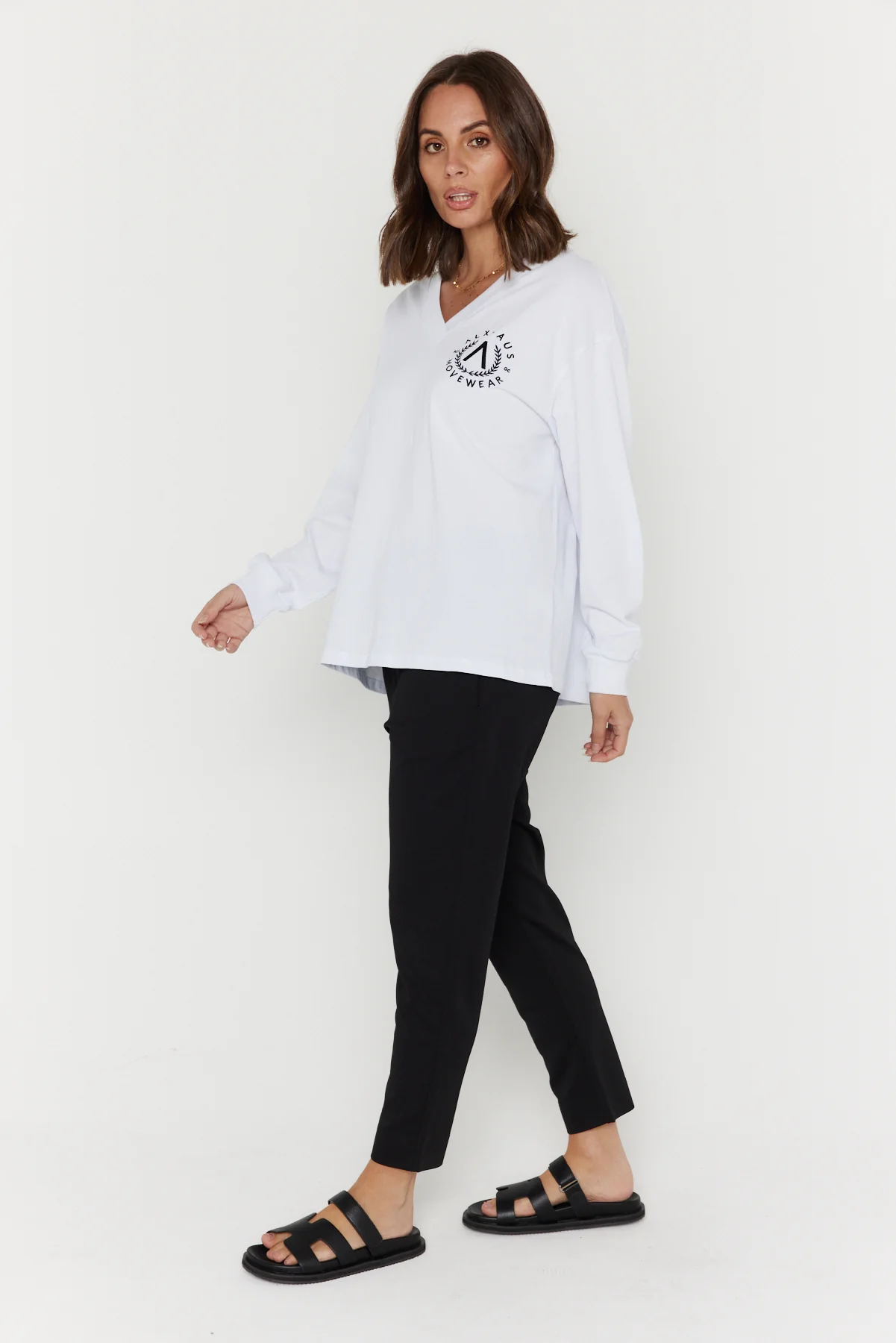 JOSSY Long Sleeve Top White - Image 10