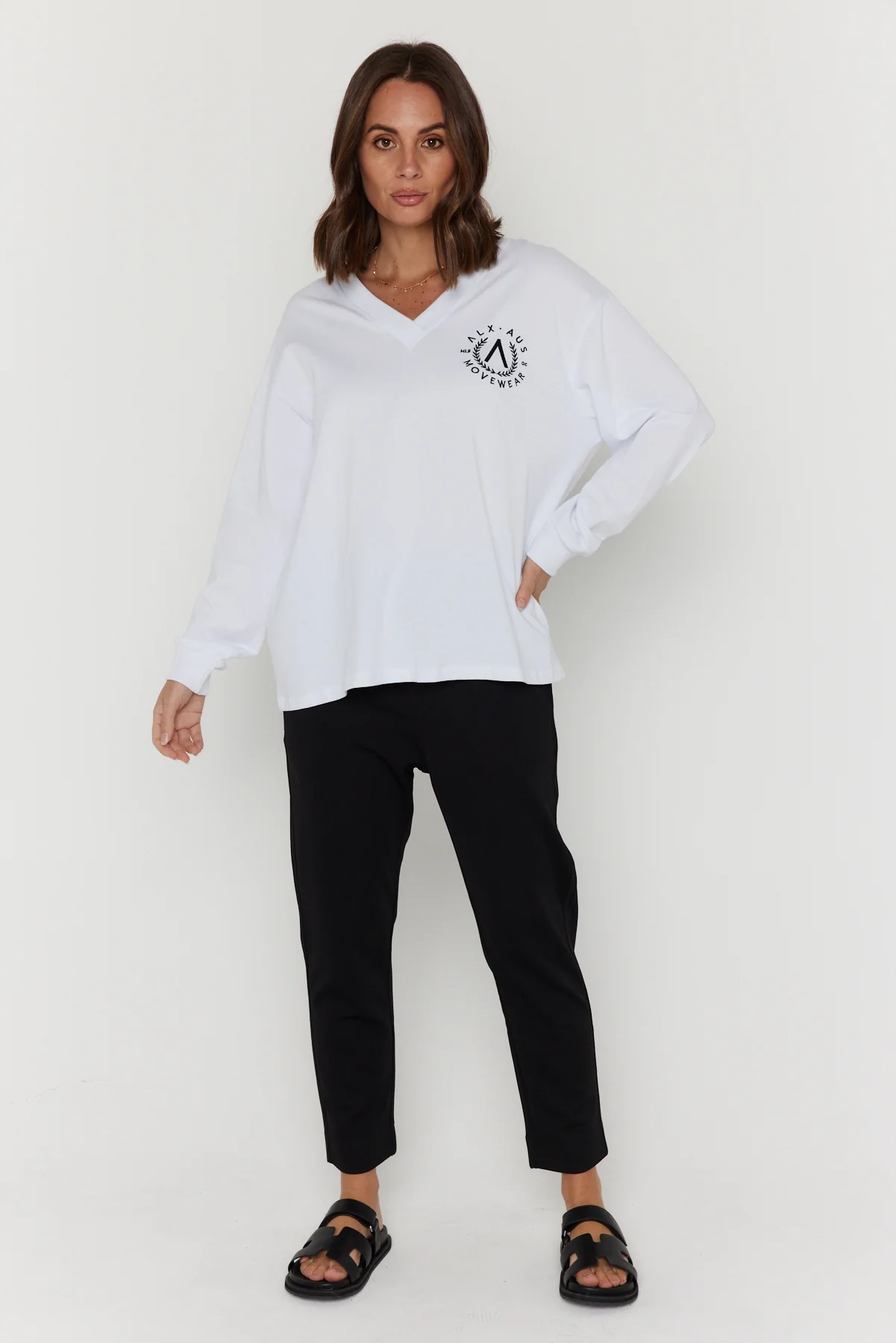 JOSSY Long Sleeve Top White - Image 5