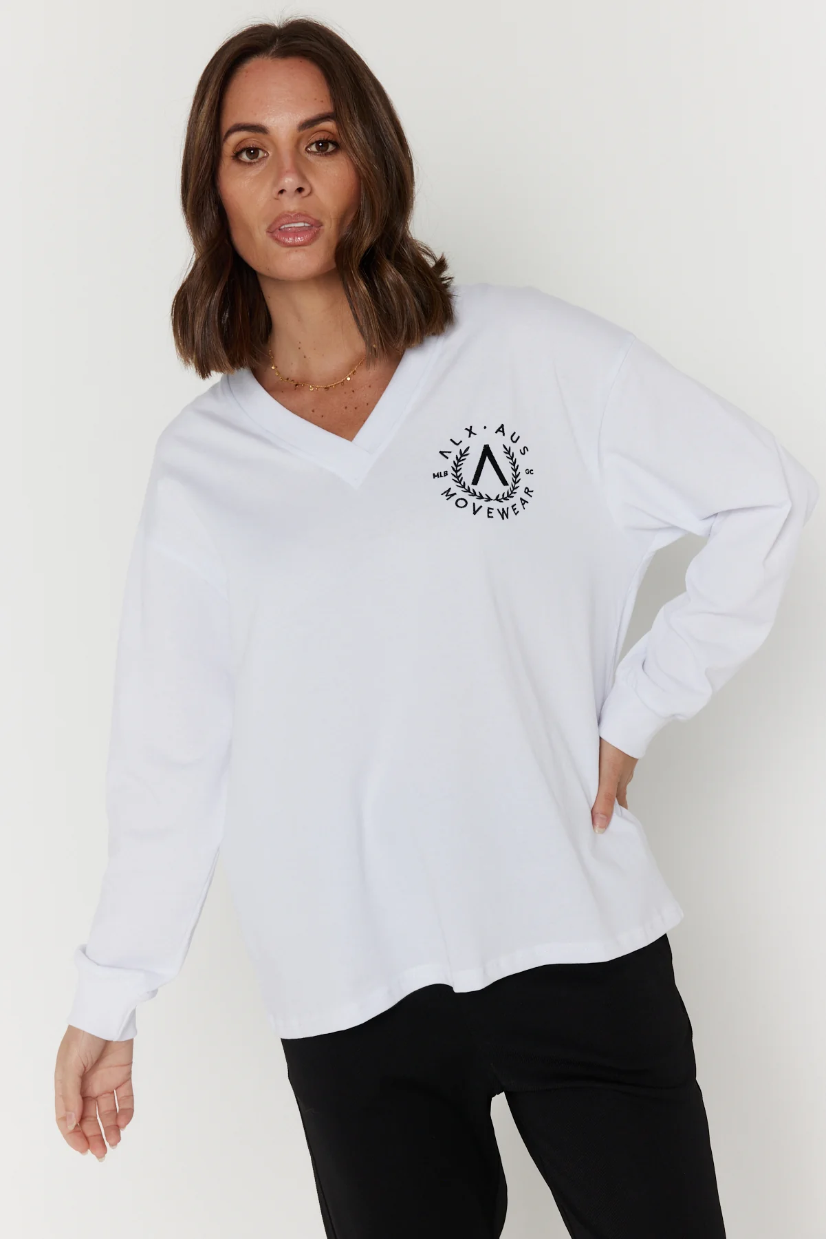 JOSSY Long Sleeve Top White - Image 6