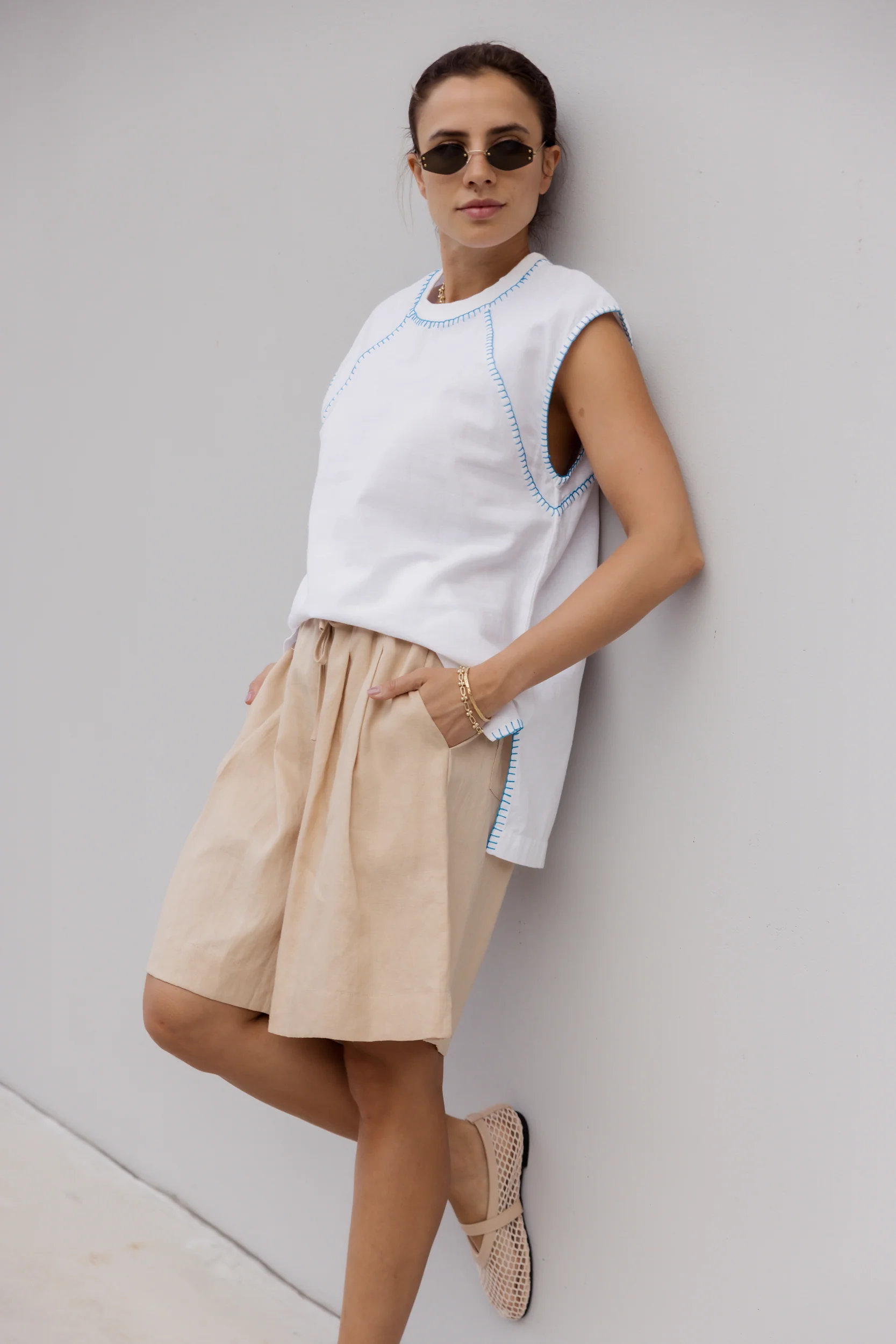 JUNY Shorts Beige - Image 5