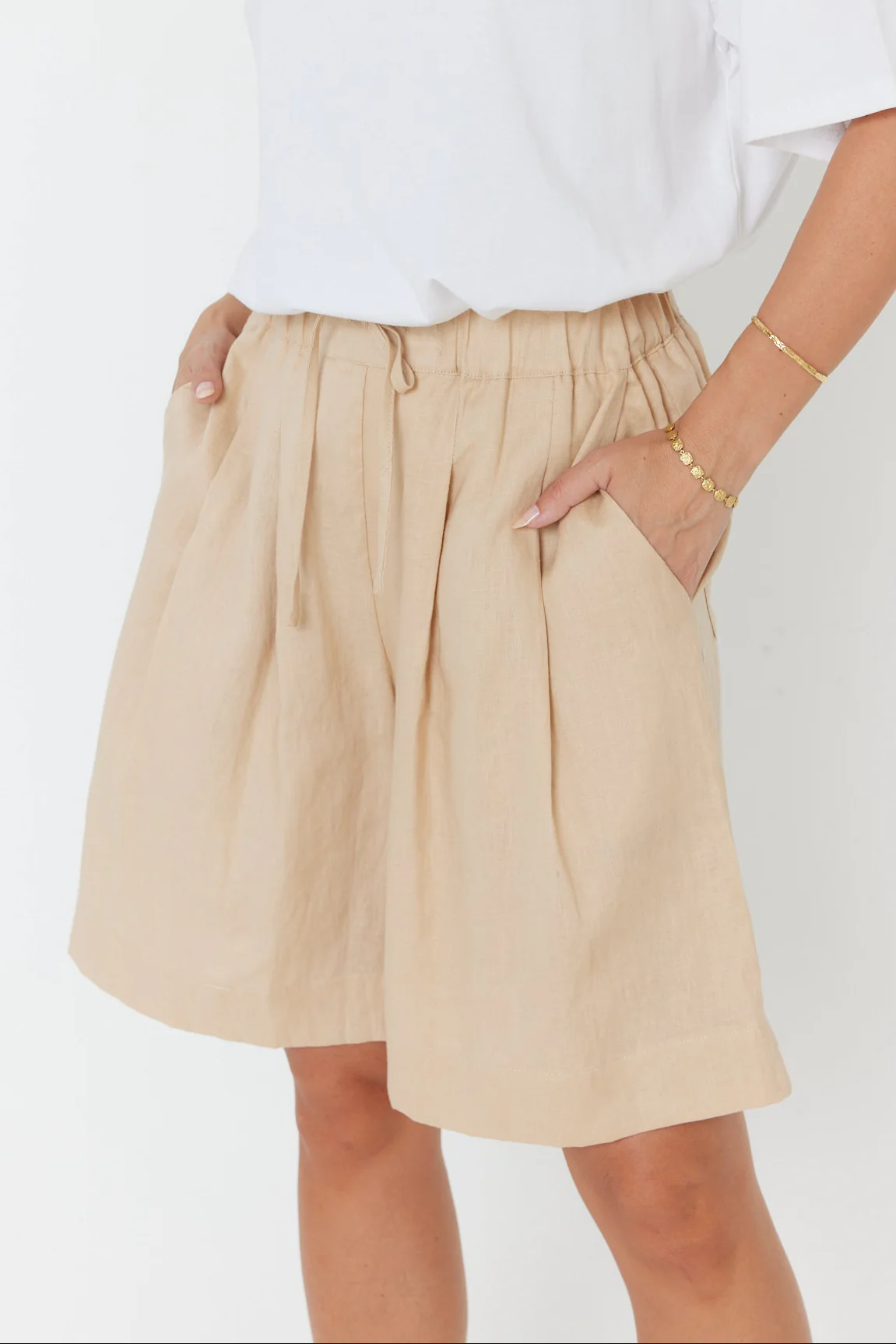JUNY Shorts Beige - Image 8