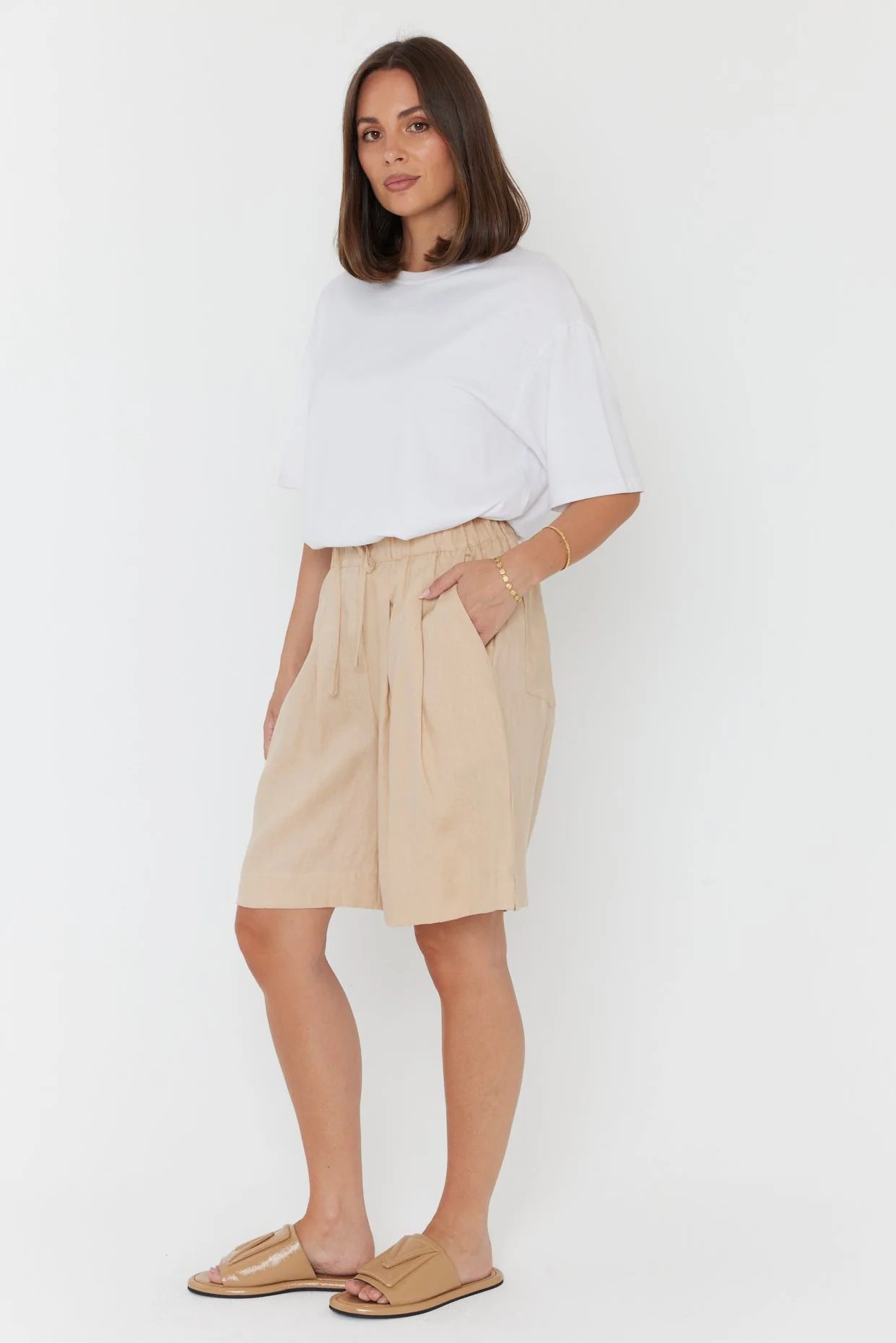 JUNY Shorts Beige - Image 9