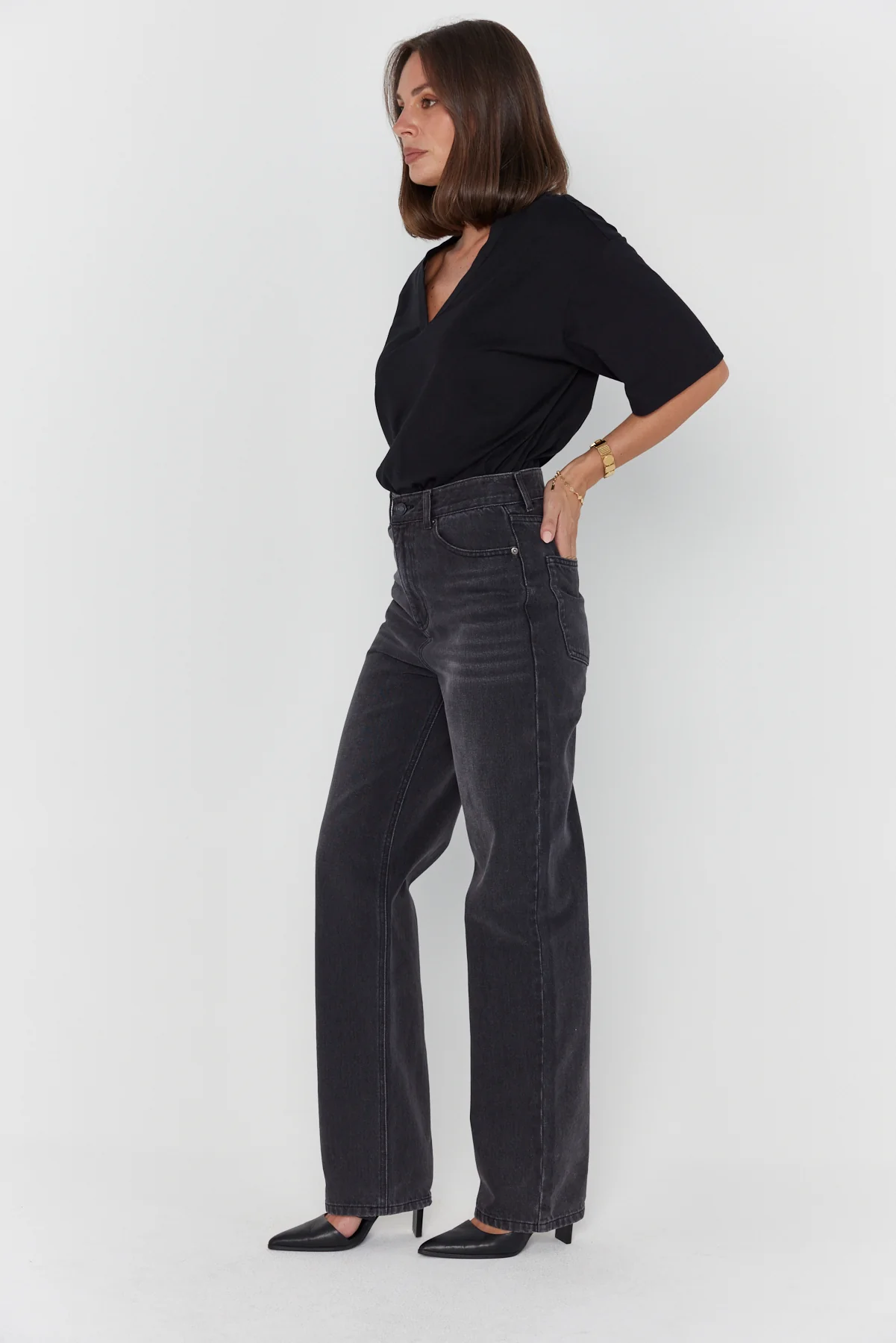KALANI Jeans Black Denim - Image 7