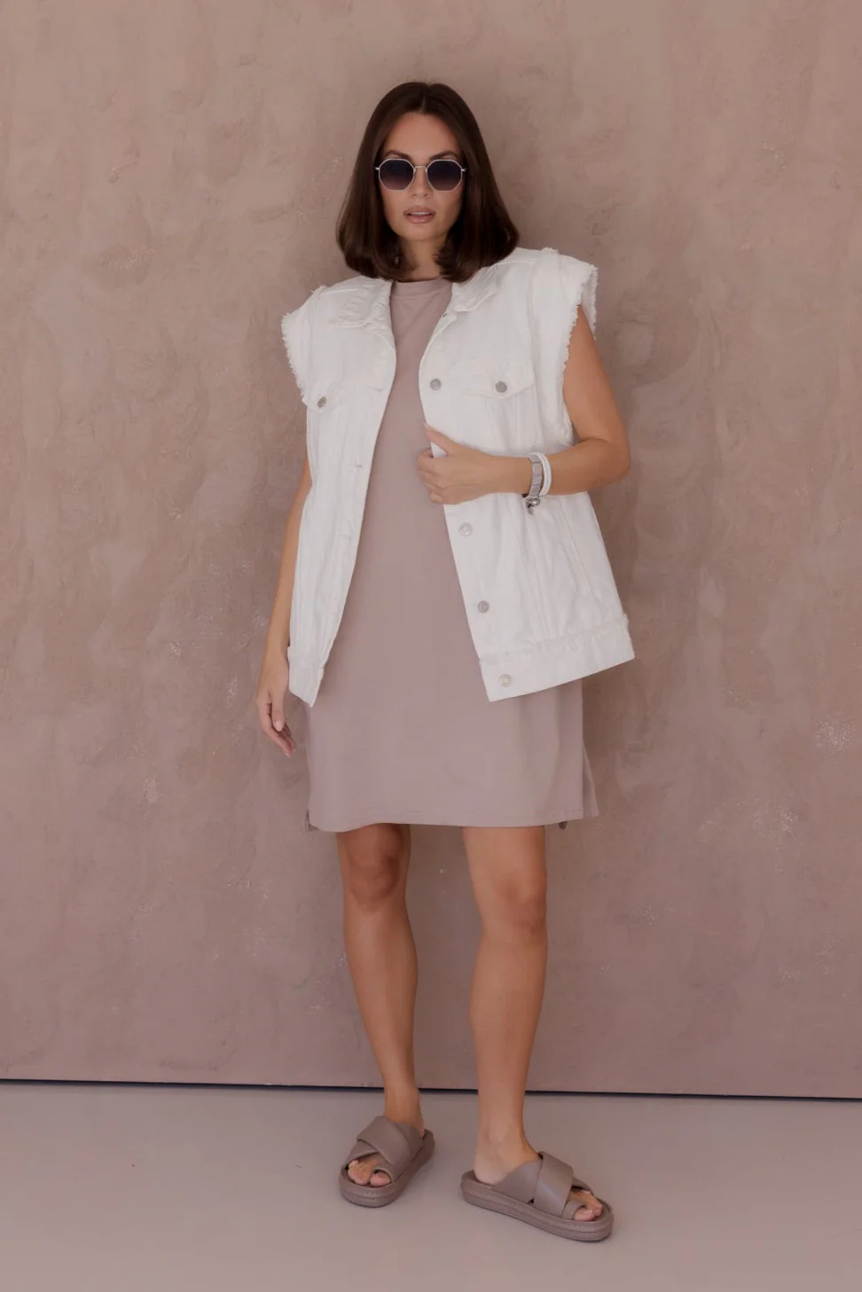 KOZET Vest White Denim - Image 5