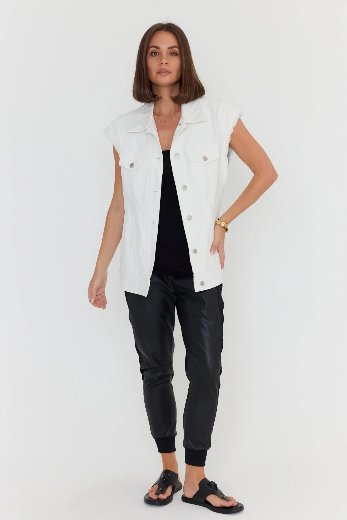 KOZET Vest White Denim - Image 7