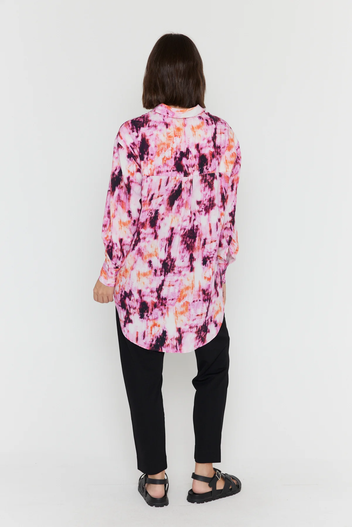 KRISTOS Shirt Pink Textured Print - Image 14