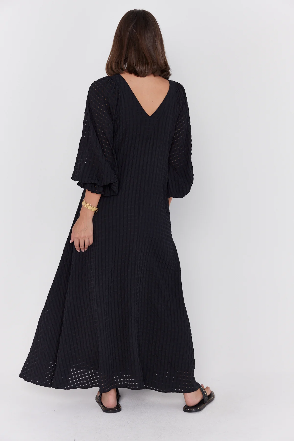 MADERO Dress Chequer Black - Image 11