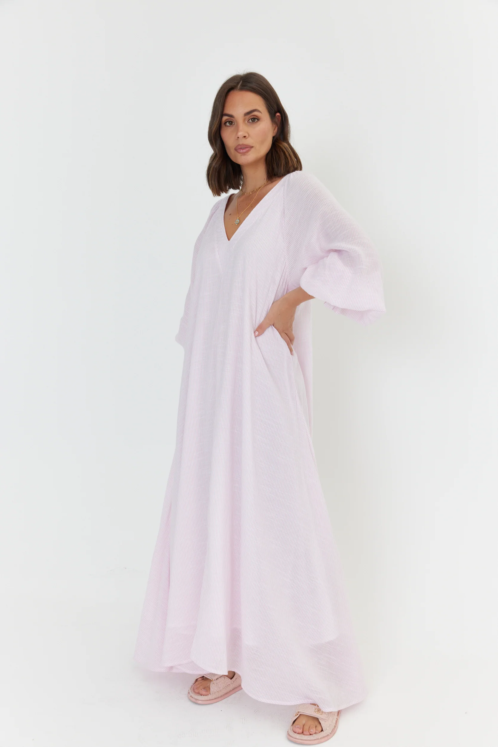 MADERO Dress Pink Stripe - Image 10