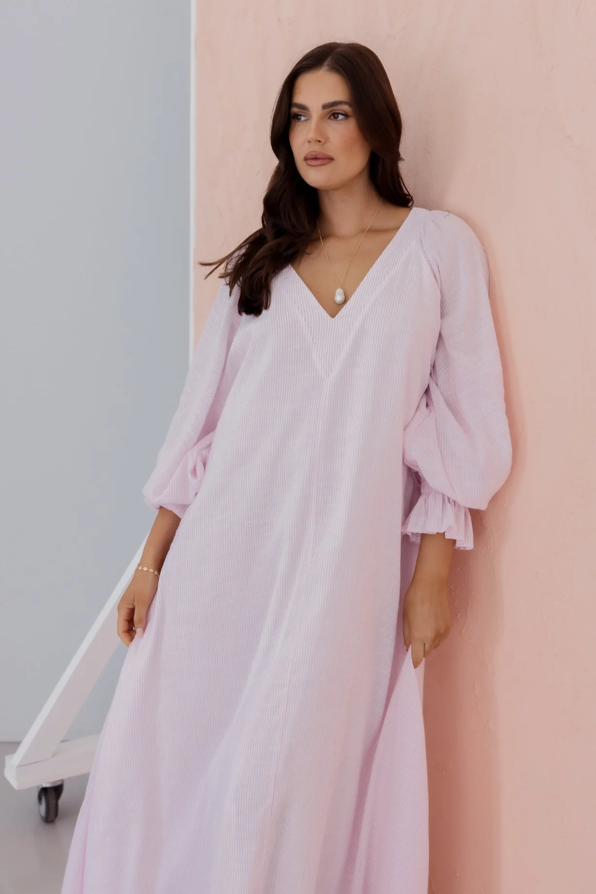 MADERO Dress Pink Stripe - Image 4
