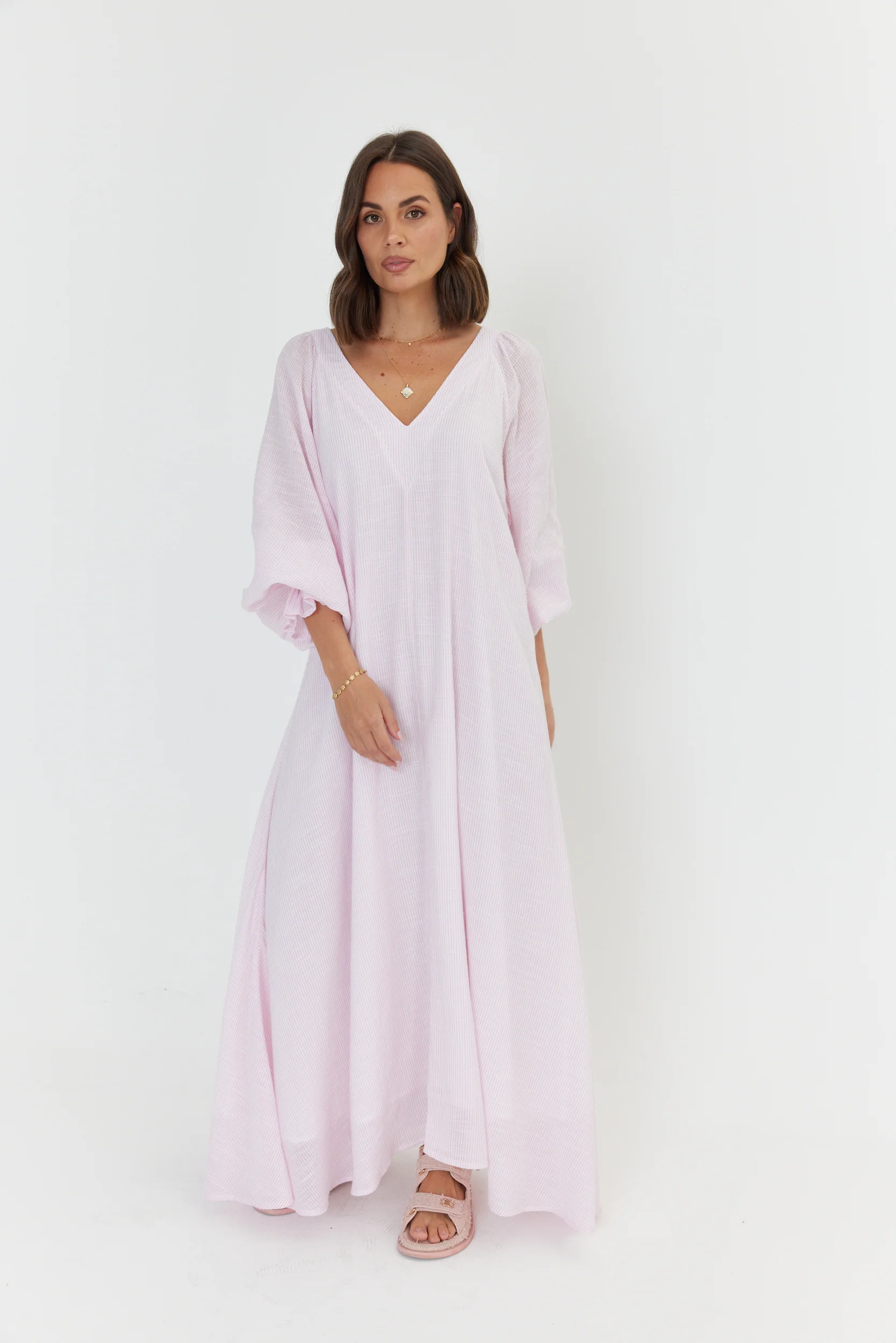 MADERO Dress Pink Stripe - Image 7