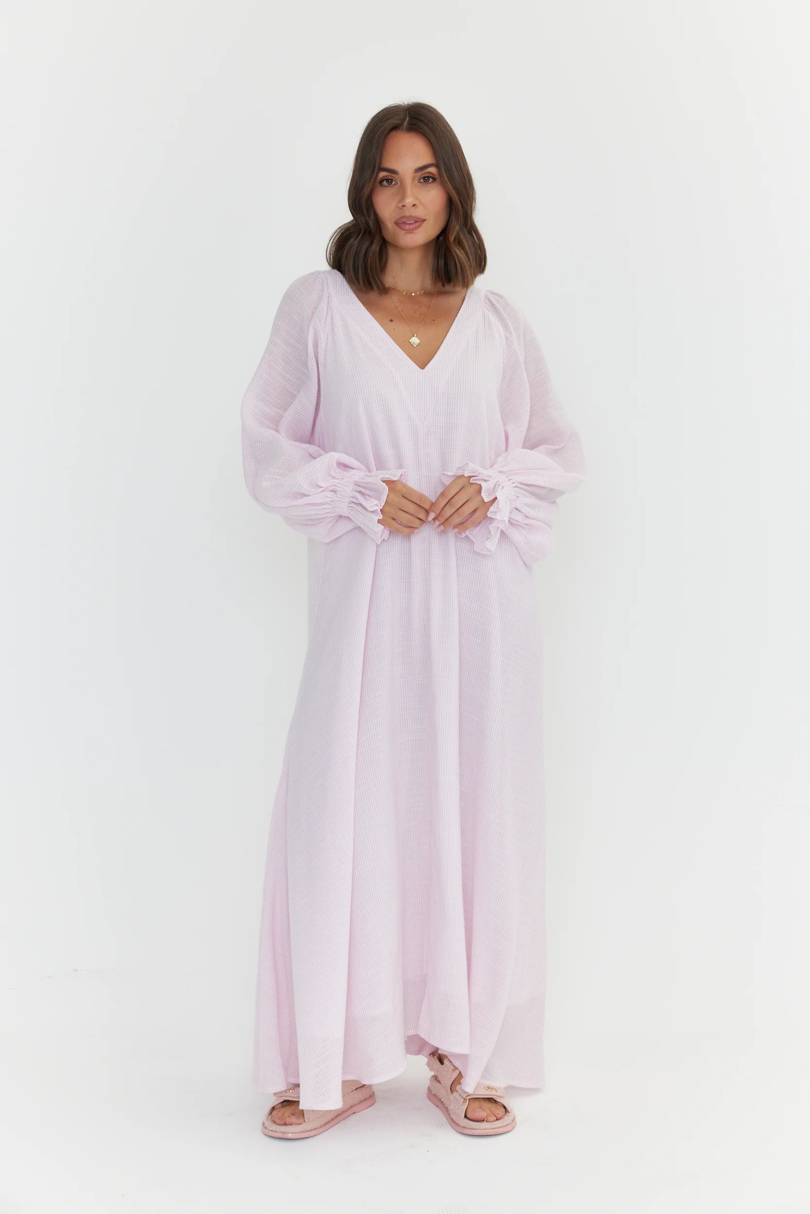 MADERO Dress Pink Stripe - Image 8
