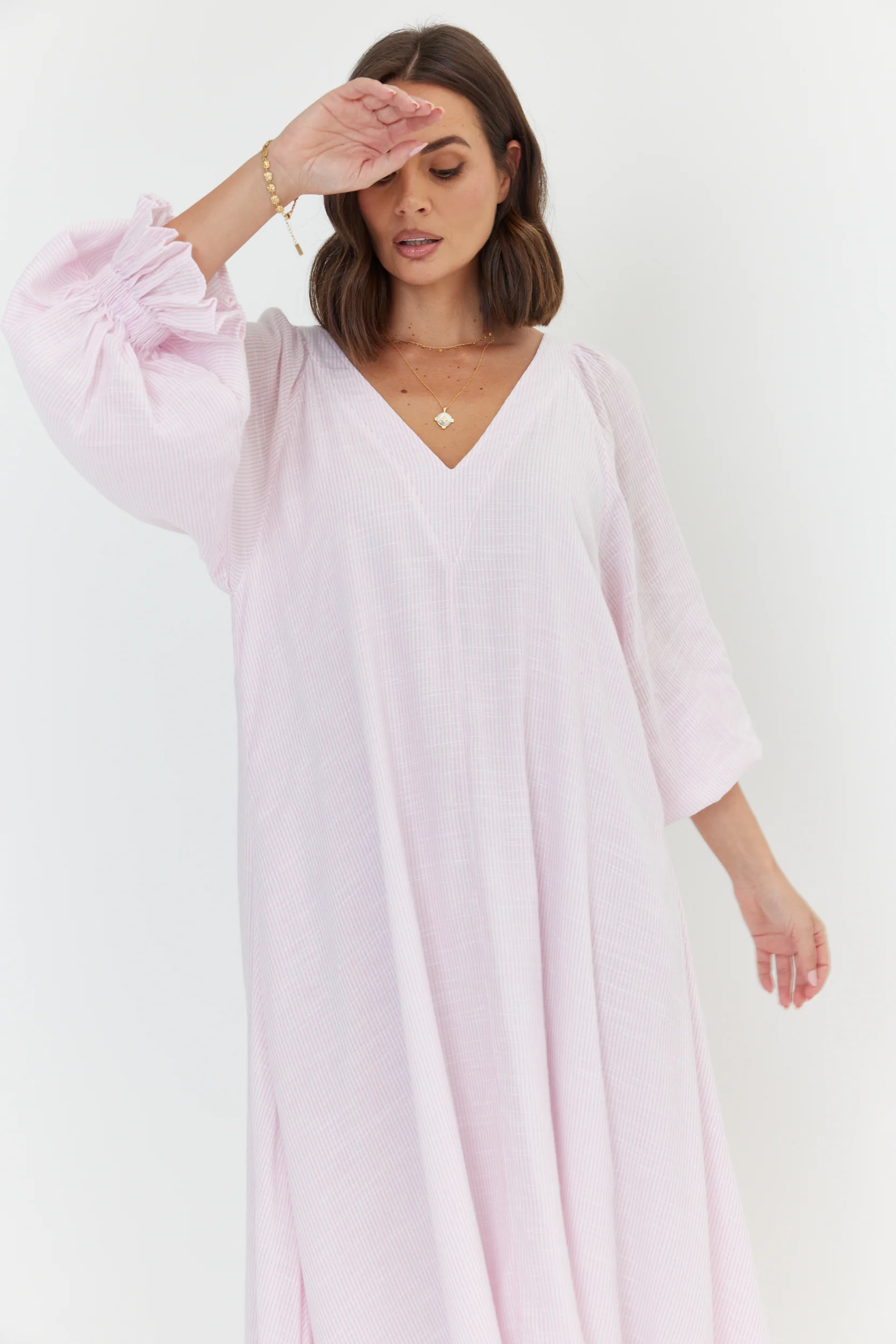 MADERO Dress Pink Stripe - Image 9