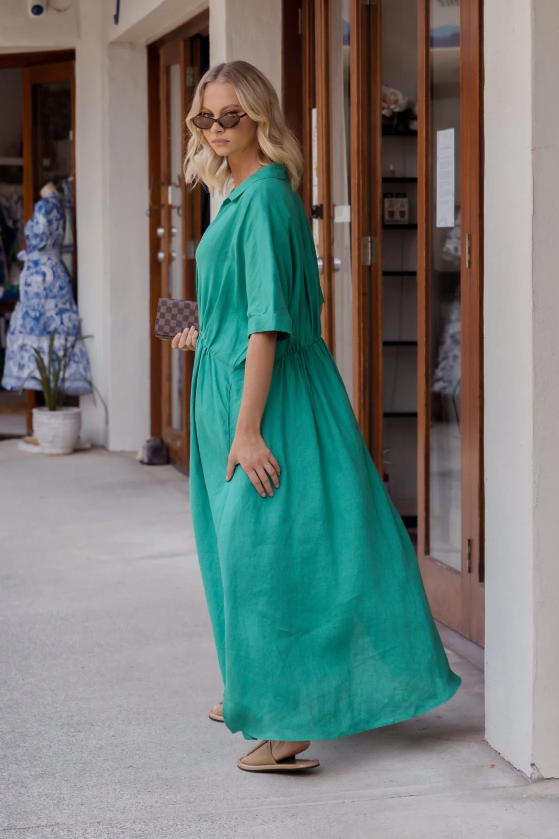 MAKILA Dress Emerald - Image 2