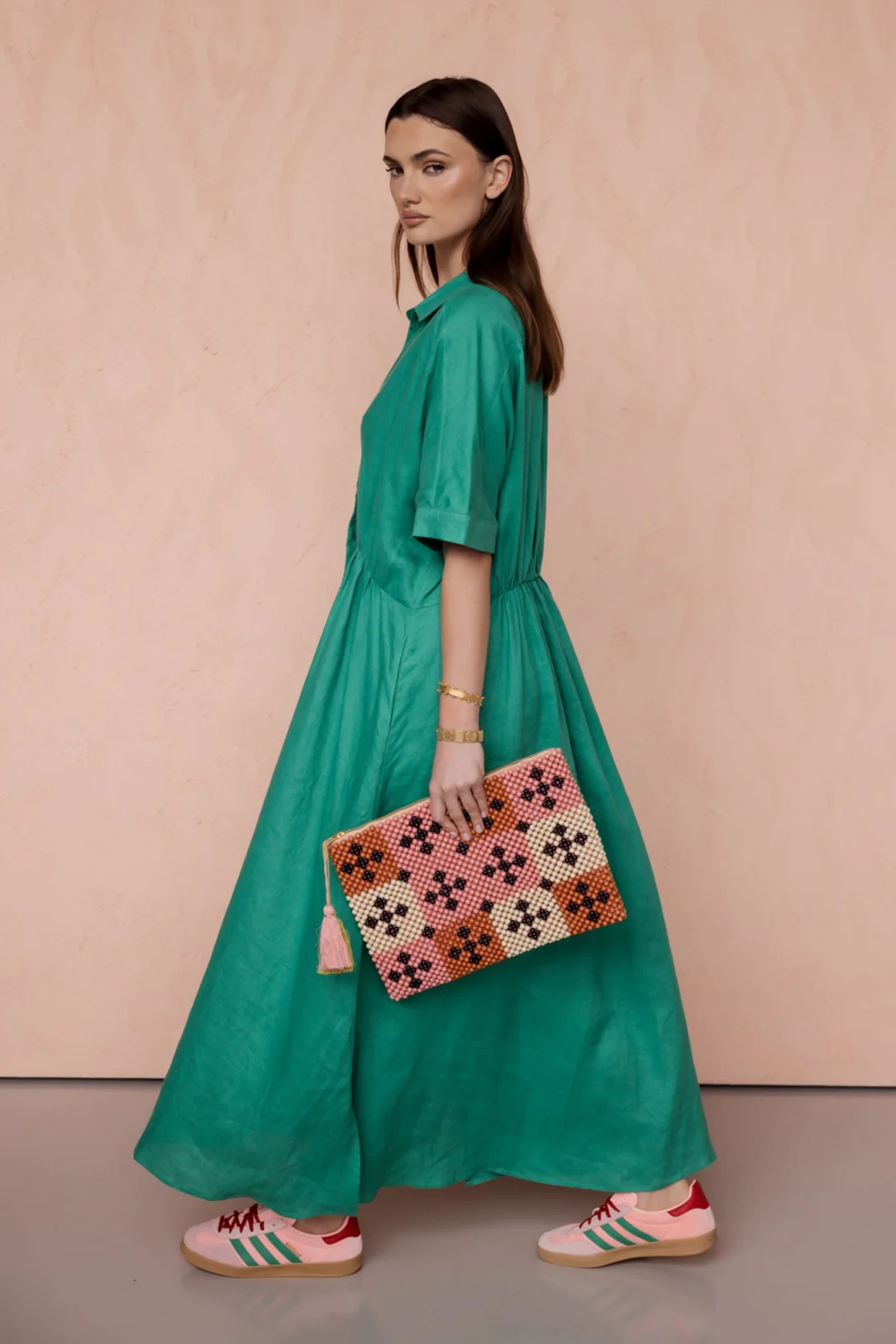 MAKILA Dress Emerald - Image 3