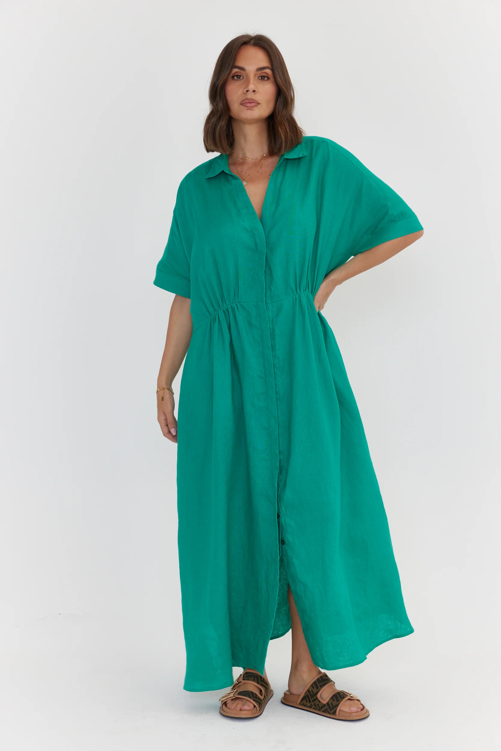 MAKILA Dress Emerald - Image 6