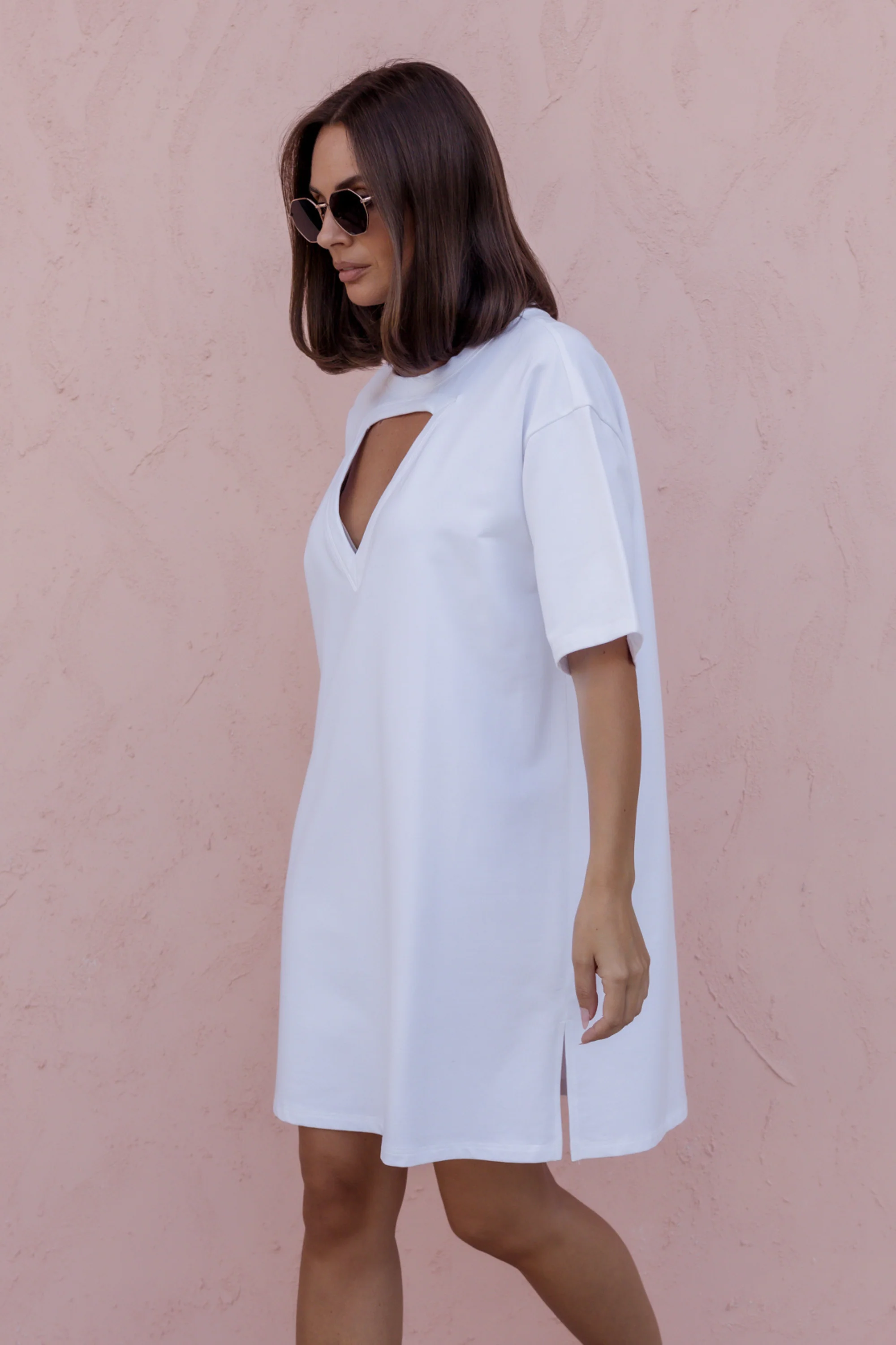 MARCUS Mini Dress White - Image 3