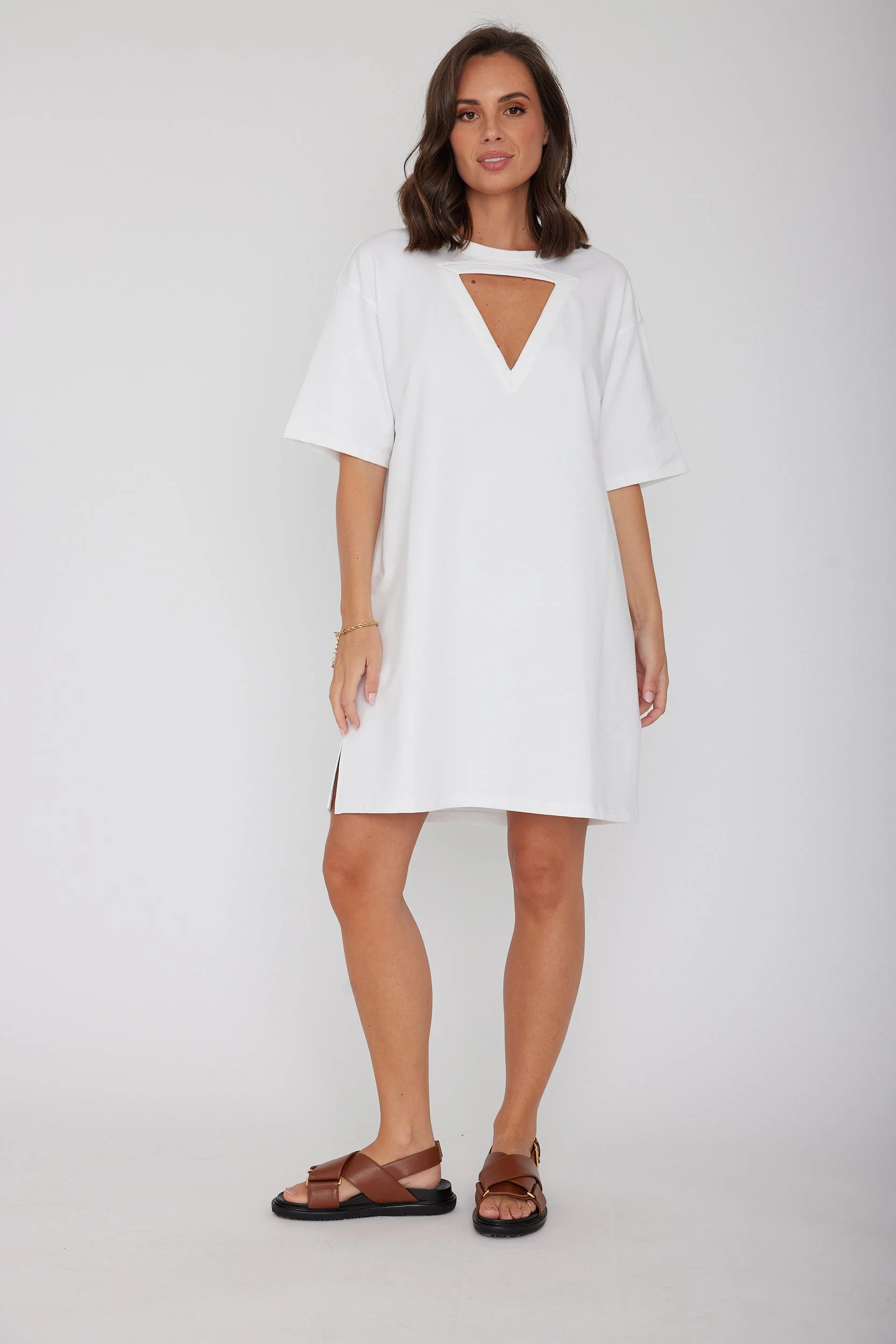 MARCUS Mini Dress White - Image 4