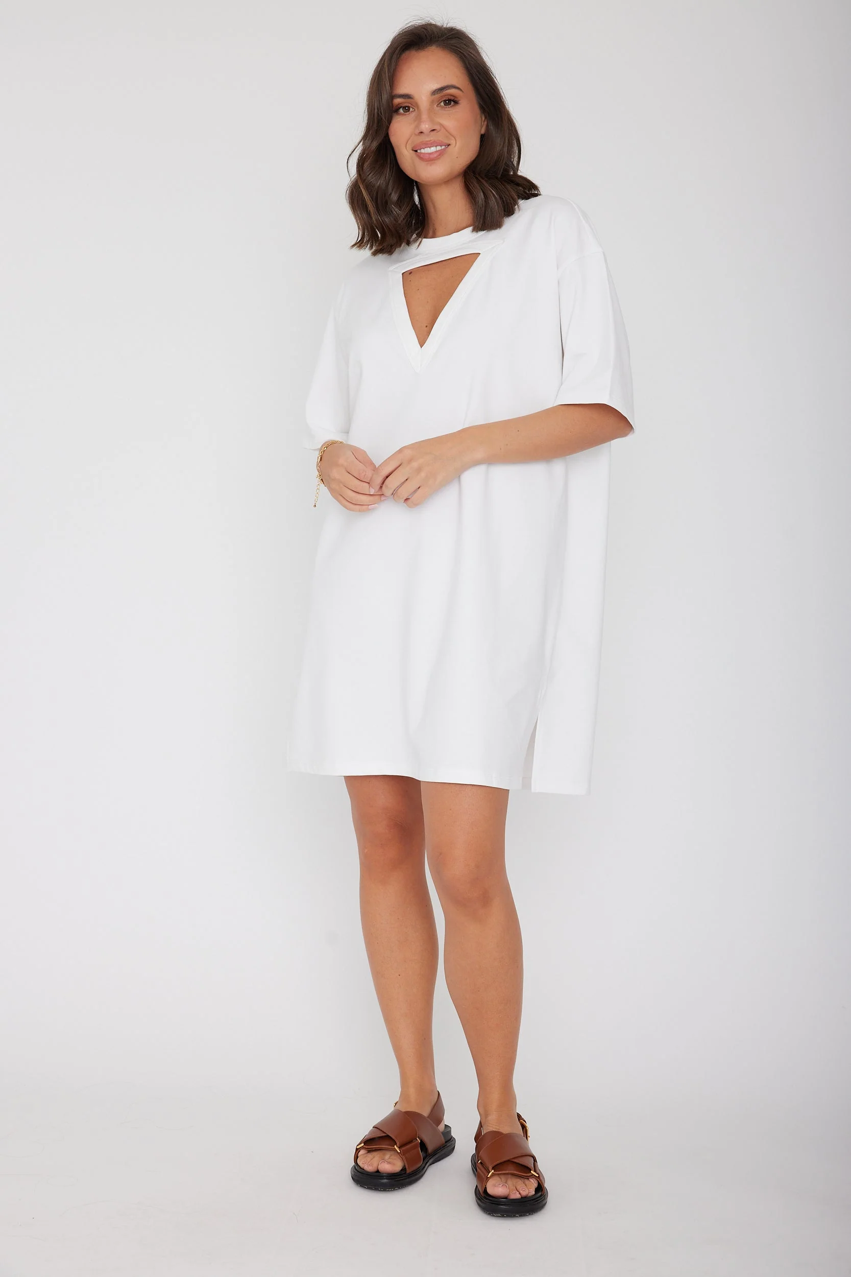 MARCUS Mini Dress White - Image 5
