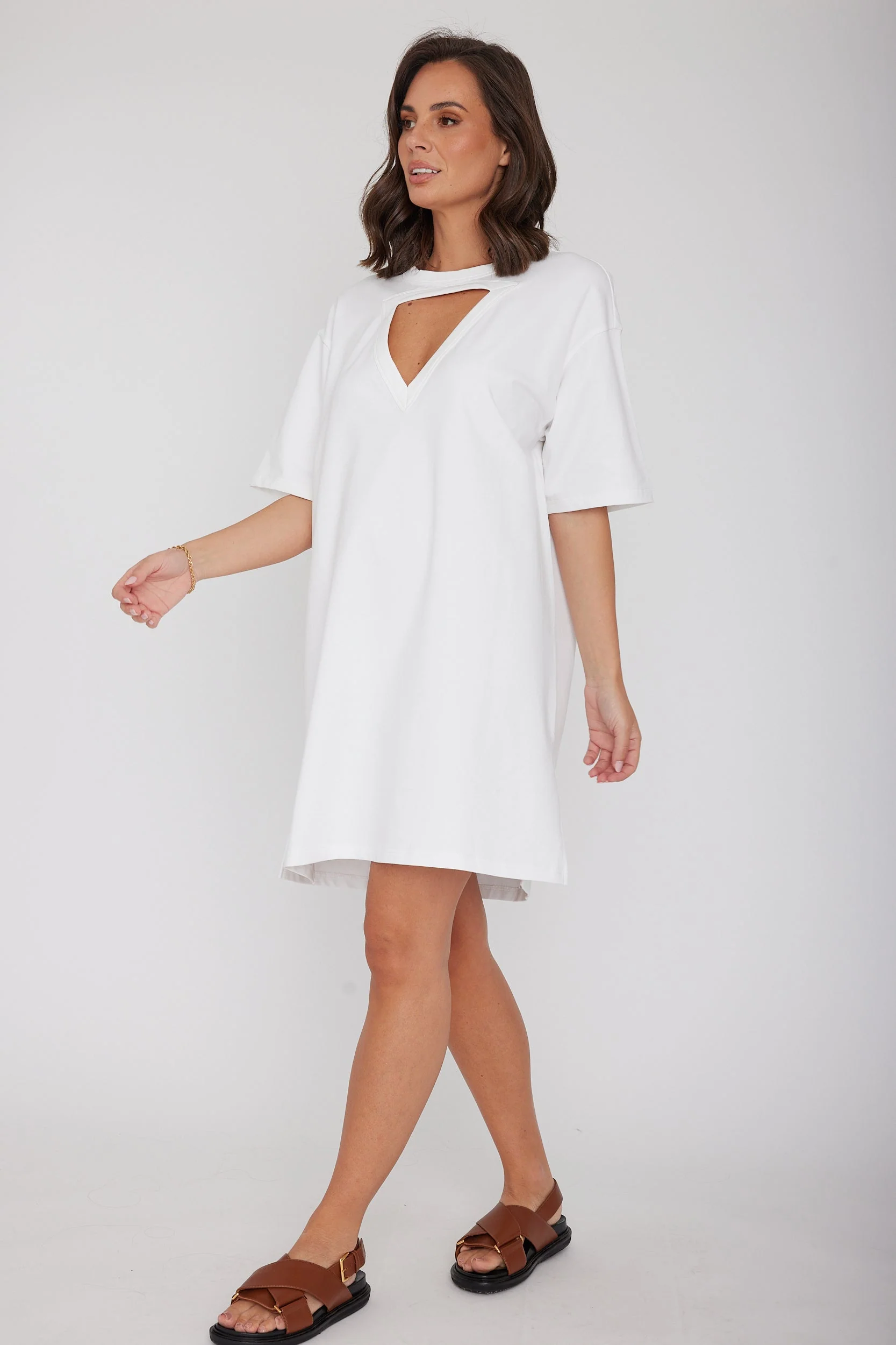 MARCUS Mini Dress White - Image 7