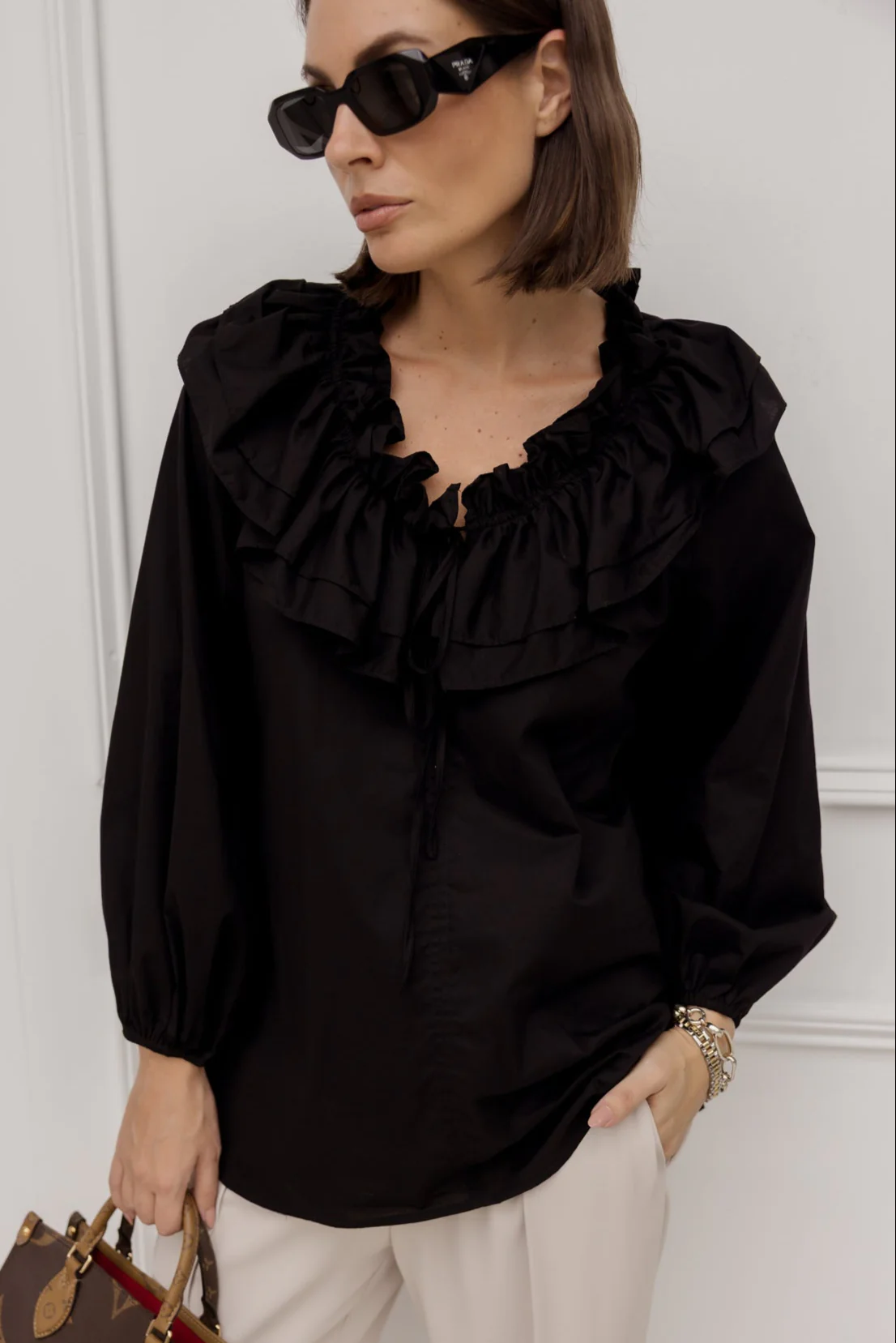 MATOS Blouse Black - Image 4