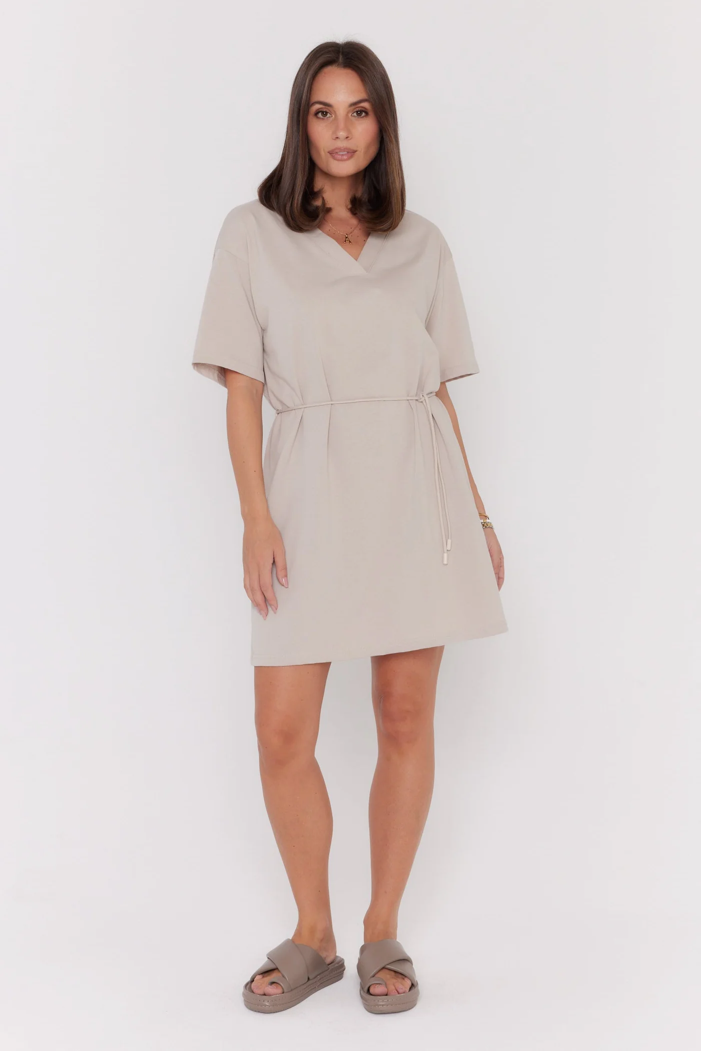 NIX Mini Dress Stone - Image 5