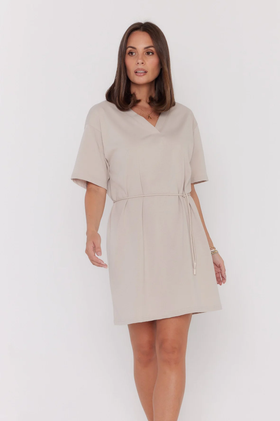 NIX Mini Dress Stone - Image 6
