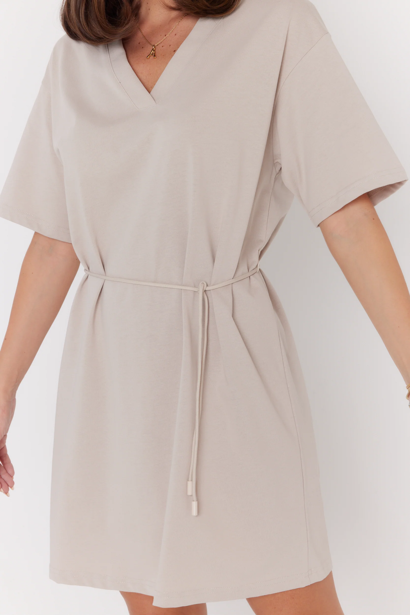 NIX Mini Dress Stone - Image 7