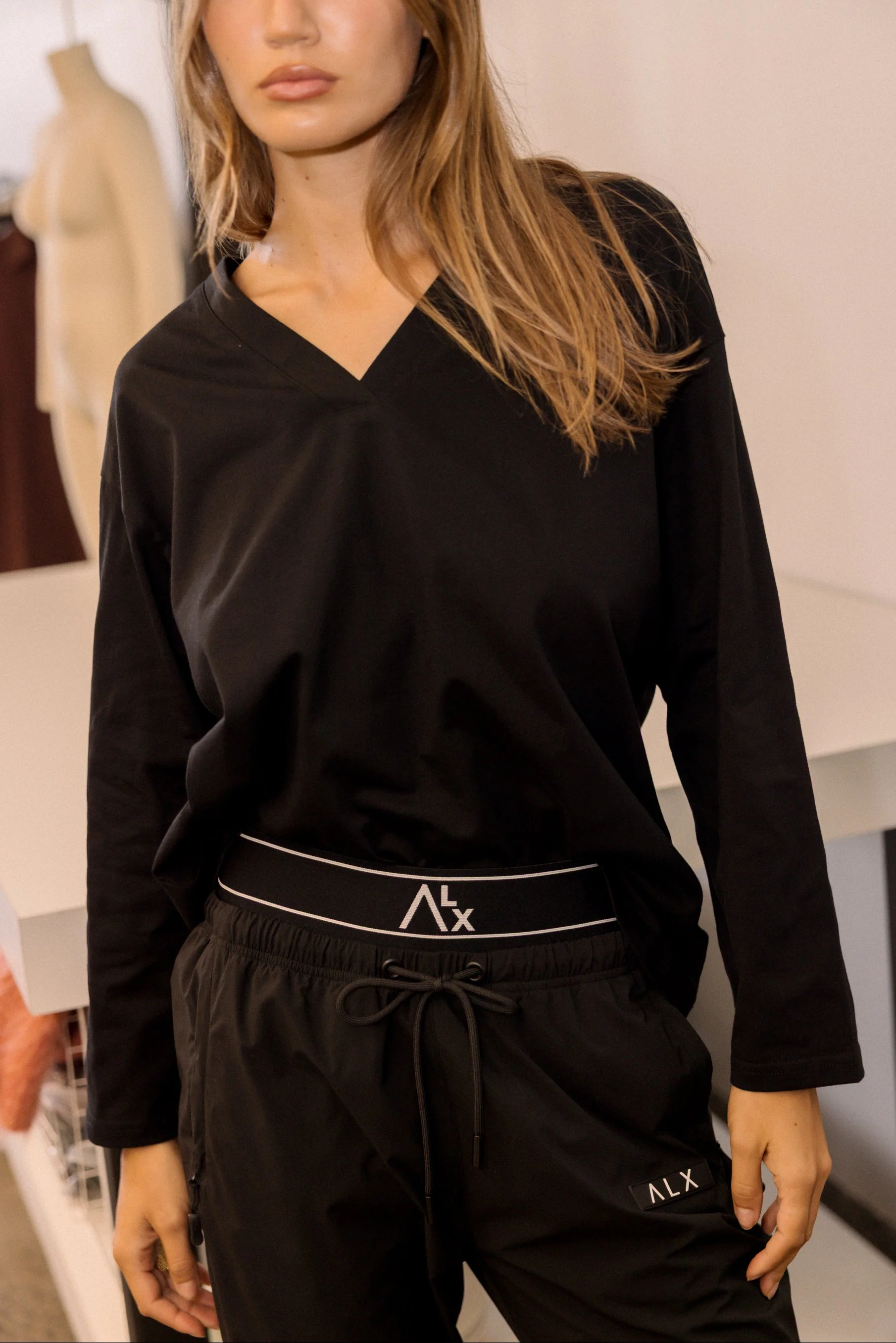 NIX V Long Sleeve Top Black - Image 4