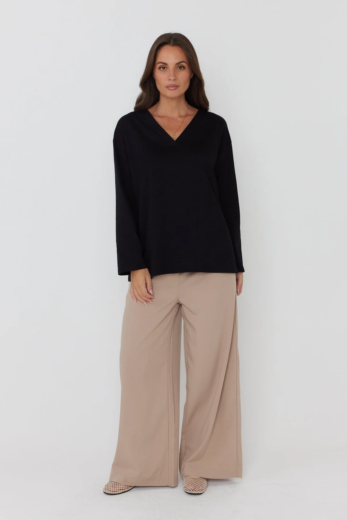 NIX V Long Sleeve Top Black - Image 5