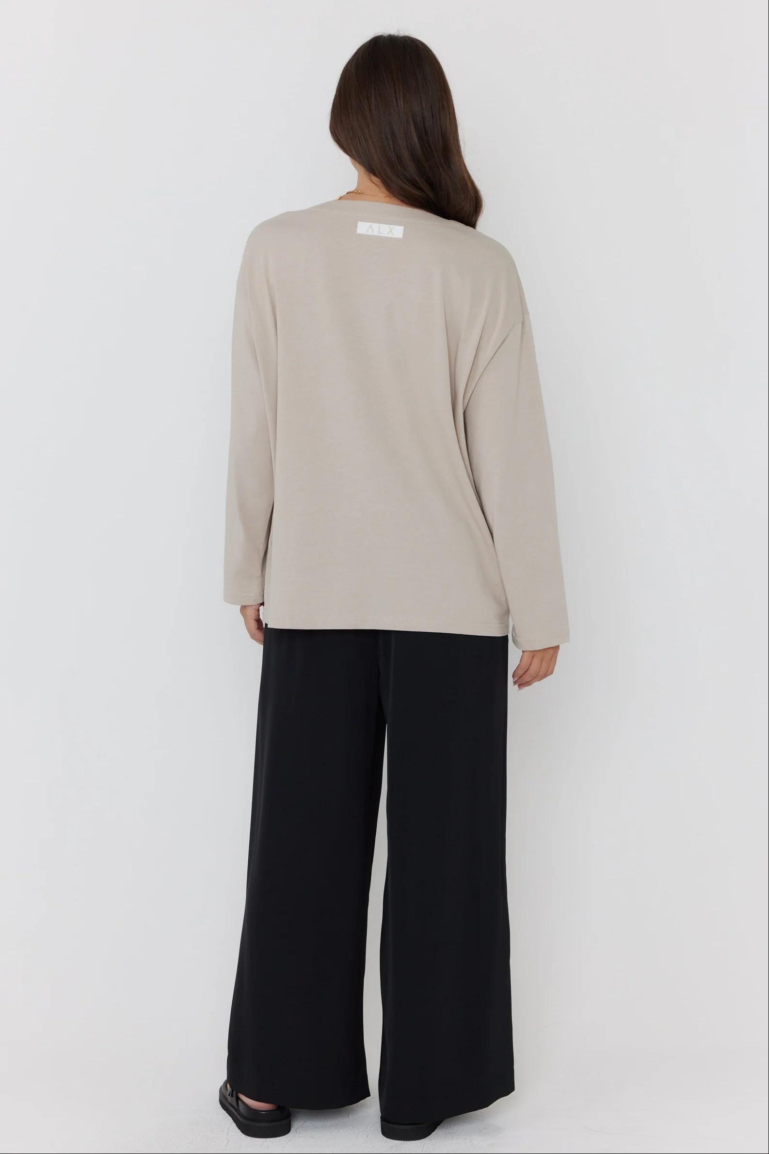NIX V Long Sleeve Top Stone - Image 9