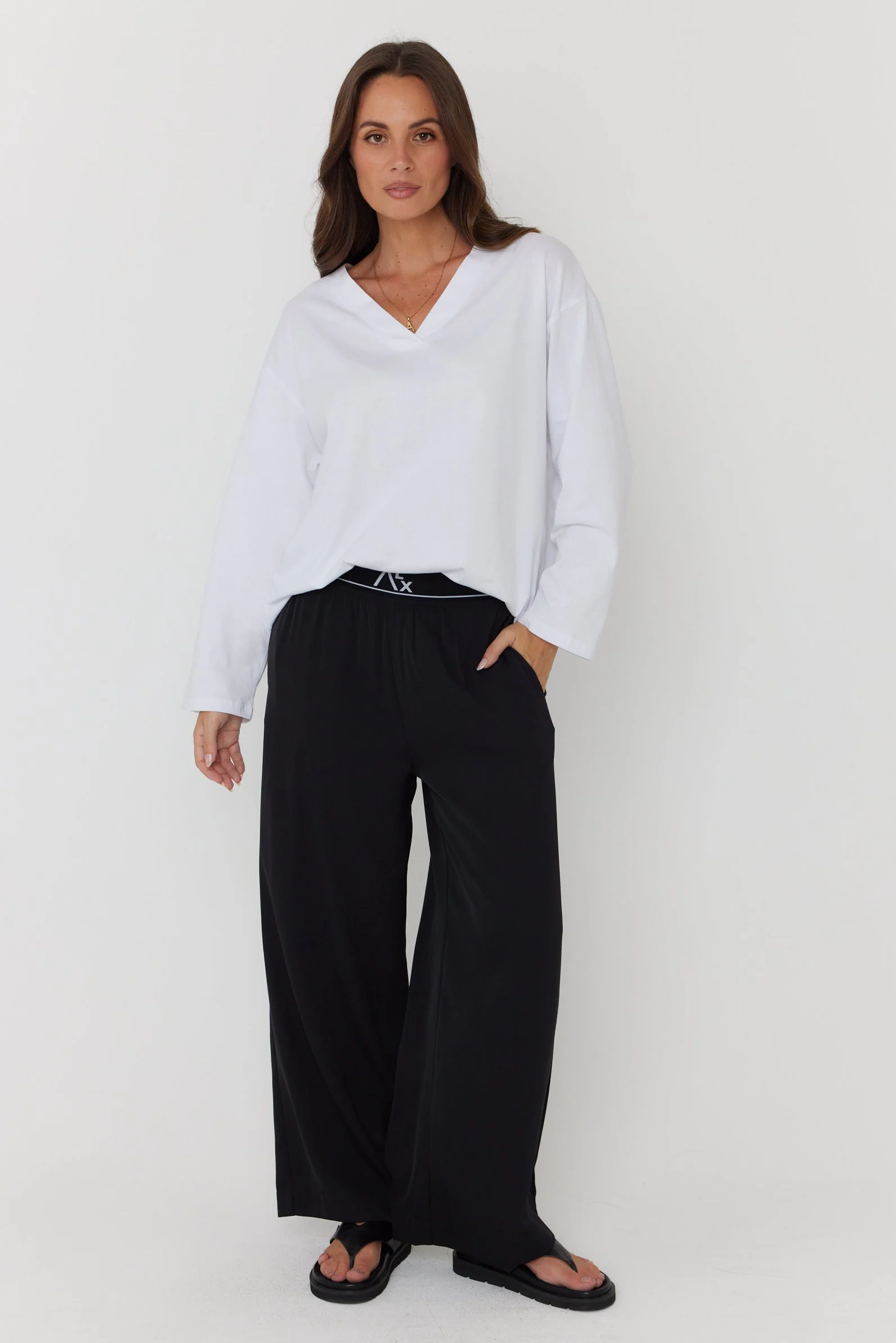 NIX V Long Sleeve Top White - Image 7