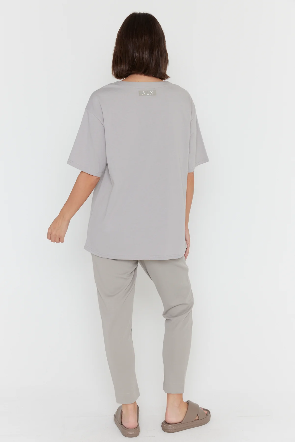 NIX V-Neck T-Shirt Grey - Image 9