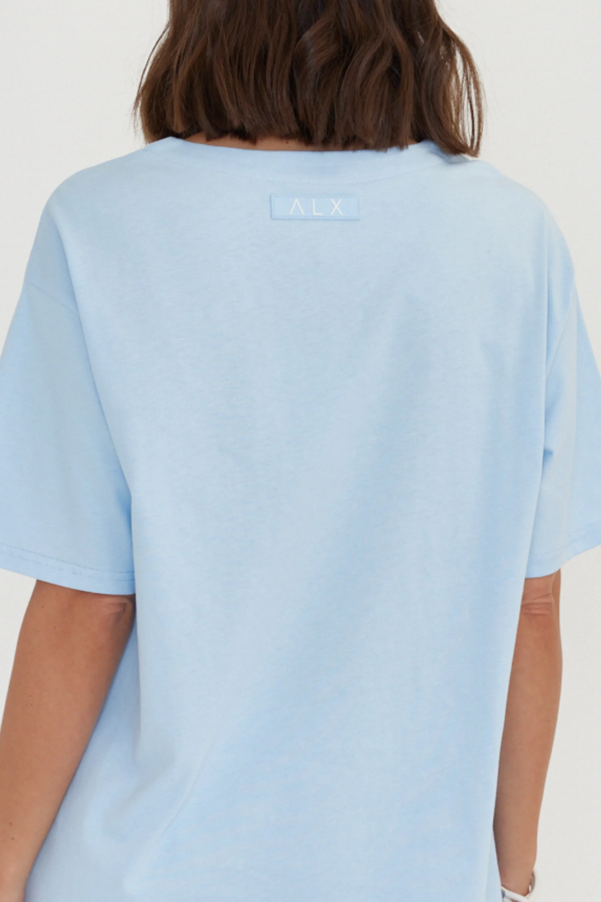 NIX V-Neck T-Shirt Light Blue - Image 9