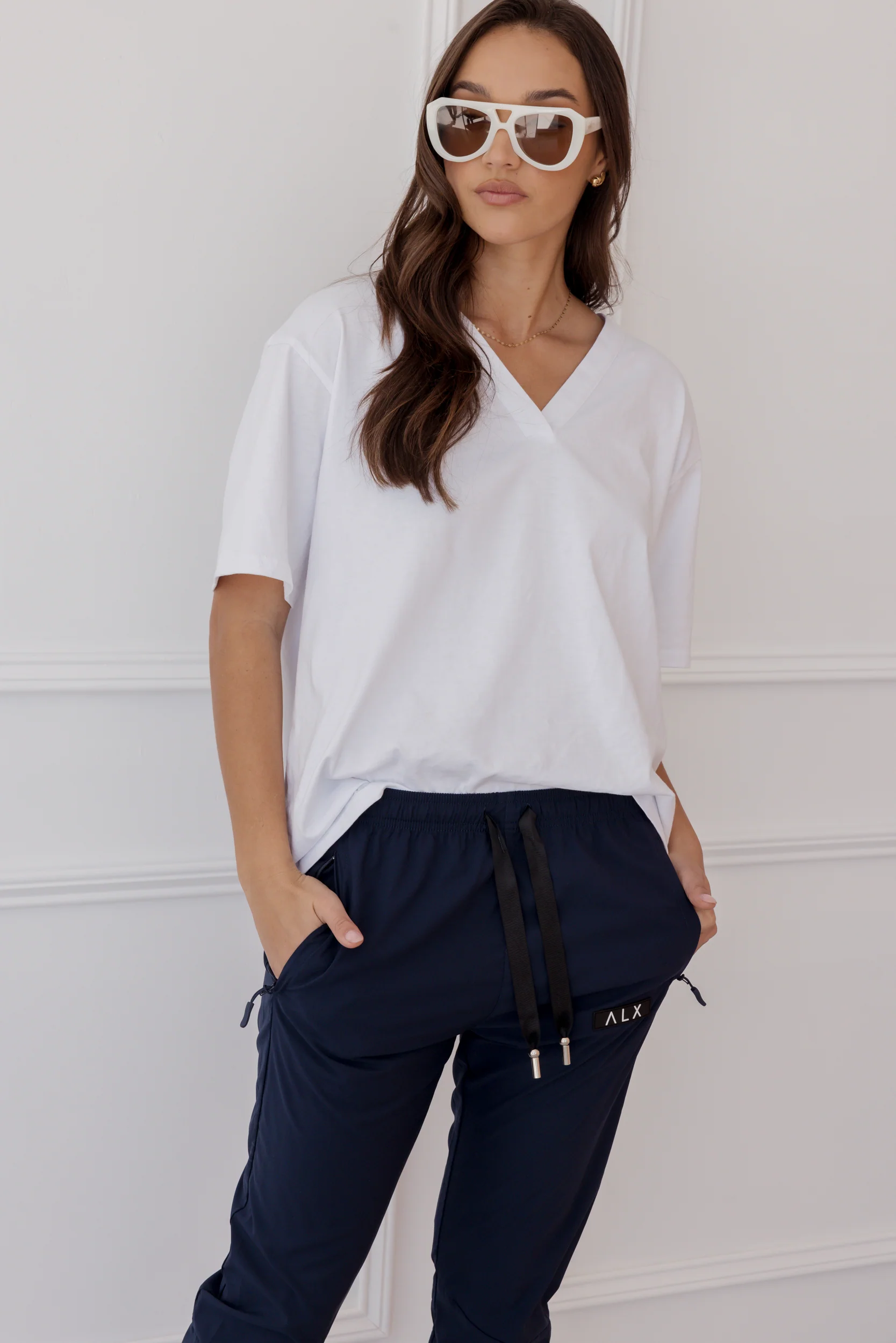 NIX V-Neck T-Shirt White - Image 3