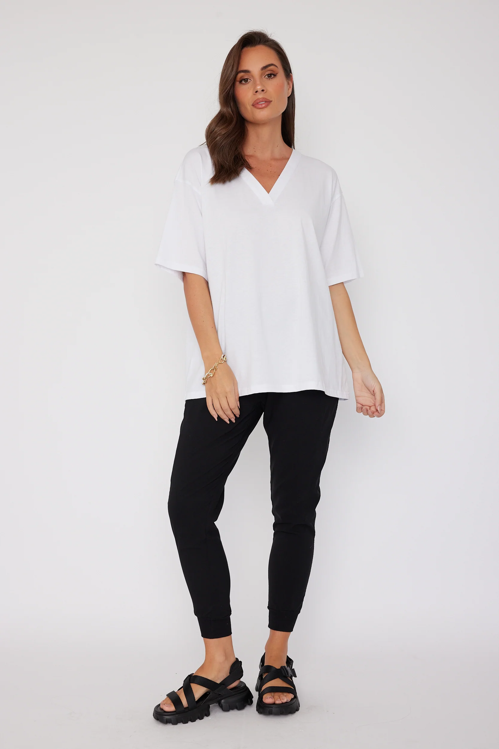 NIX V-Neck T-Shirt White - Image 5
