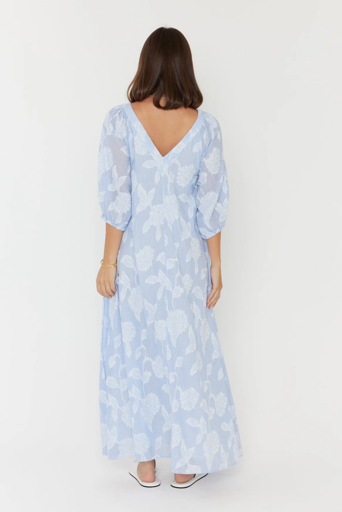 OLIVIERA Dress Blue - Image 11