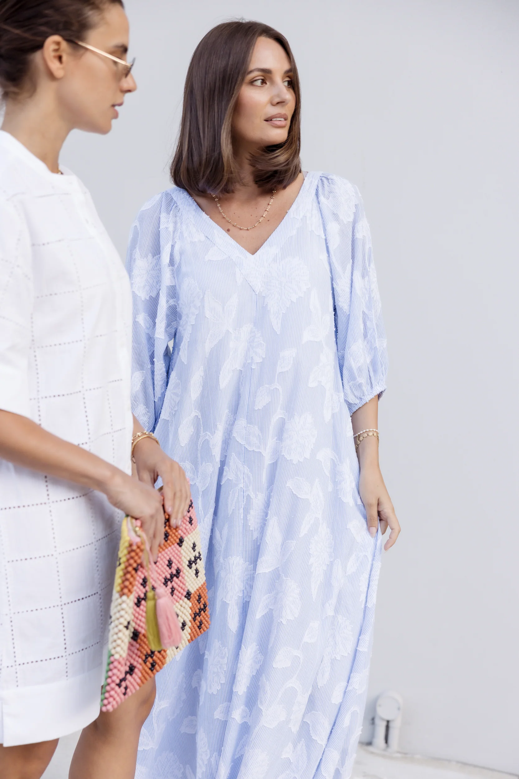OLIVIERA Dress Blue - Image 5