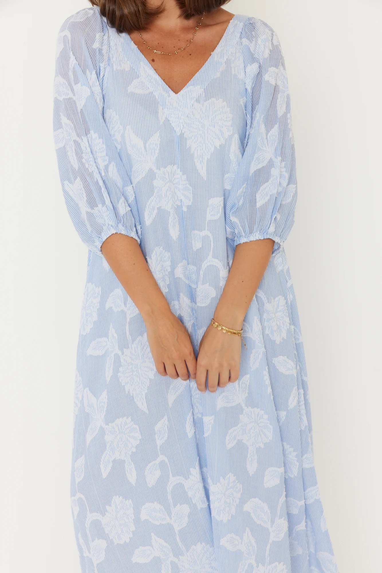 OLIVIERA Dress Blue - Image 8
