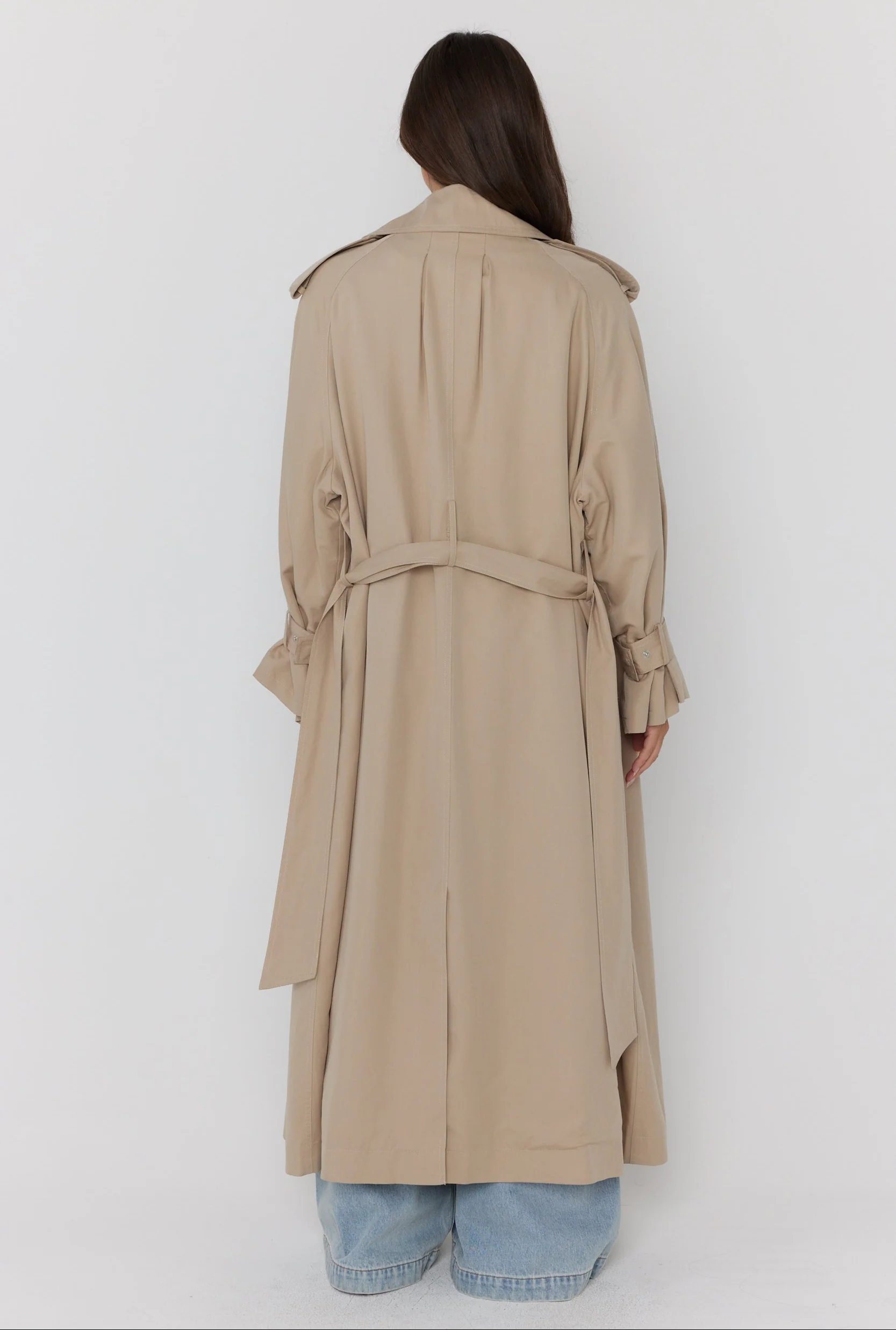 PASCAL Soft Maxi Trench Beige - Image 13