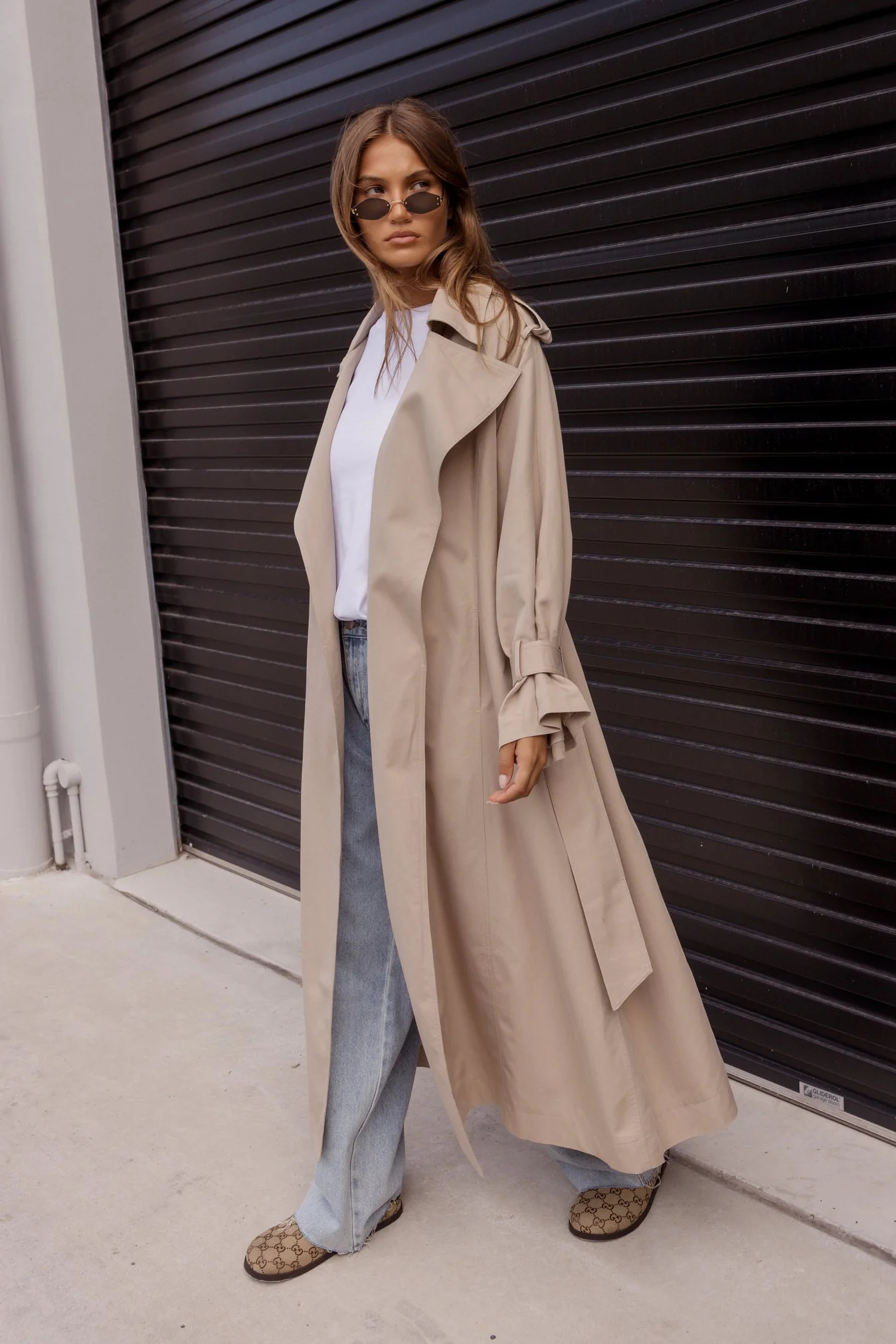PASCAL Soft Maxi Trench Beige - Image 5