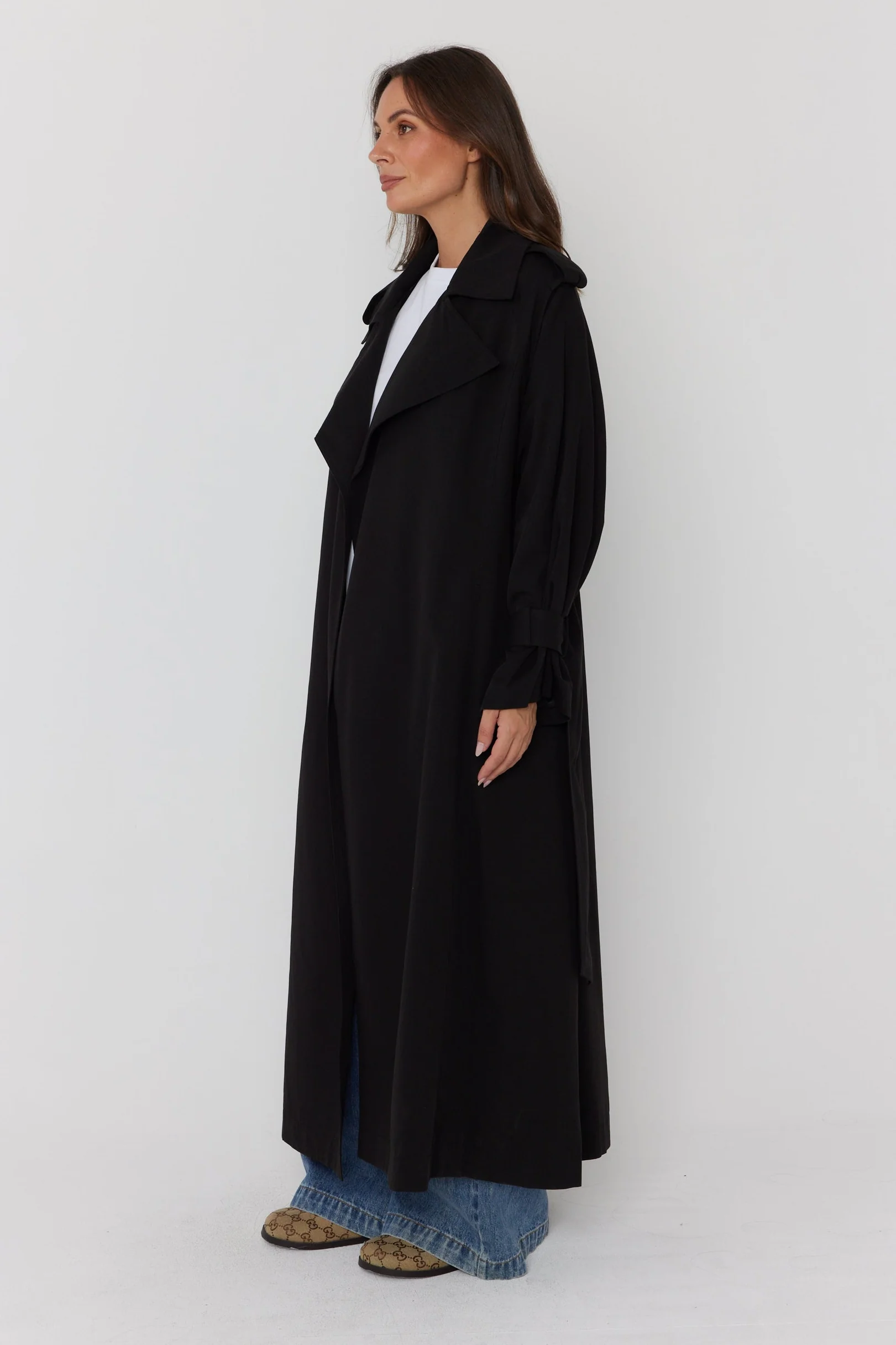 PASCAL Soft Maxi Trench Black - Image 11