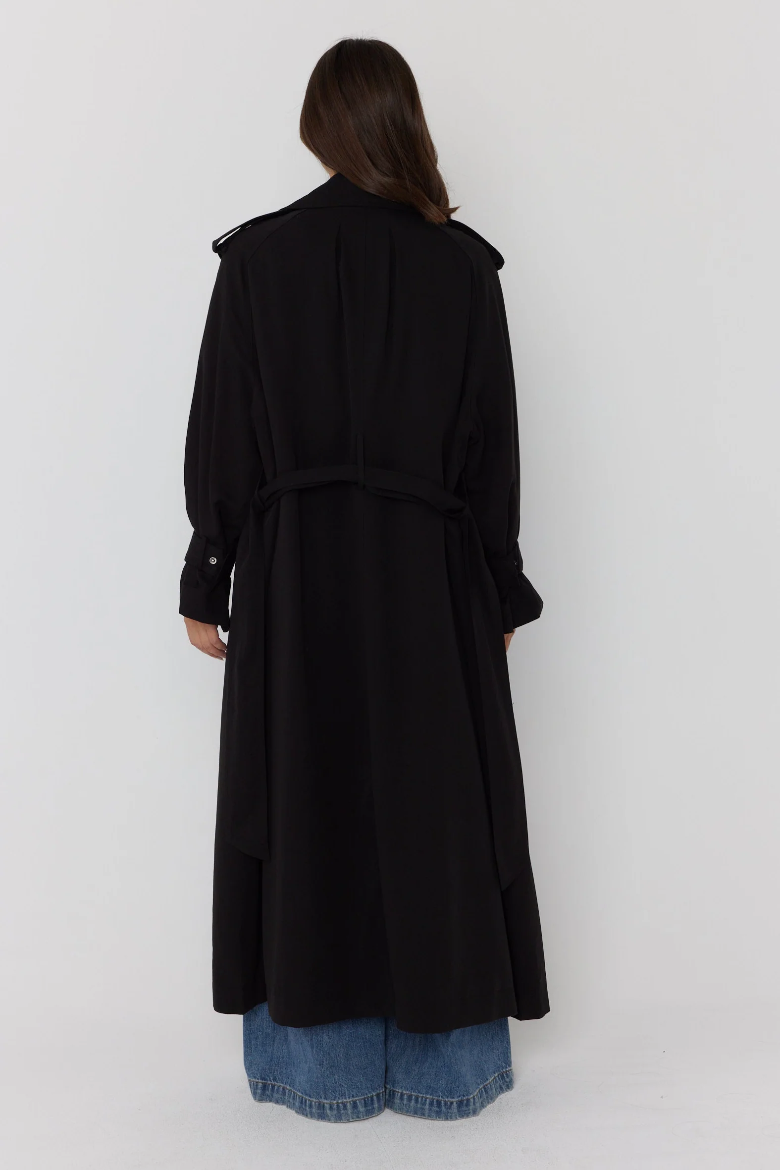 PASCAL Soft Maxi Trench Black - Image 12