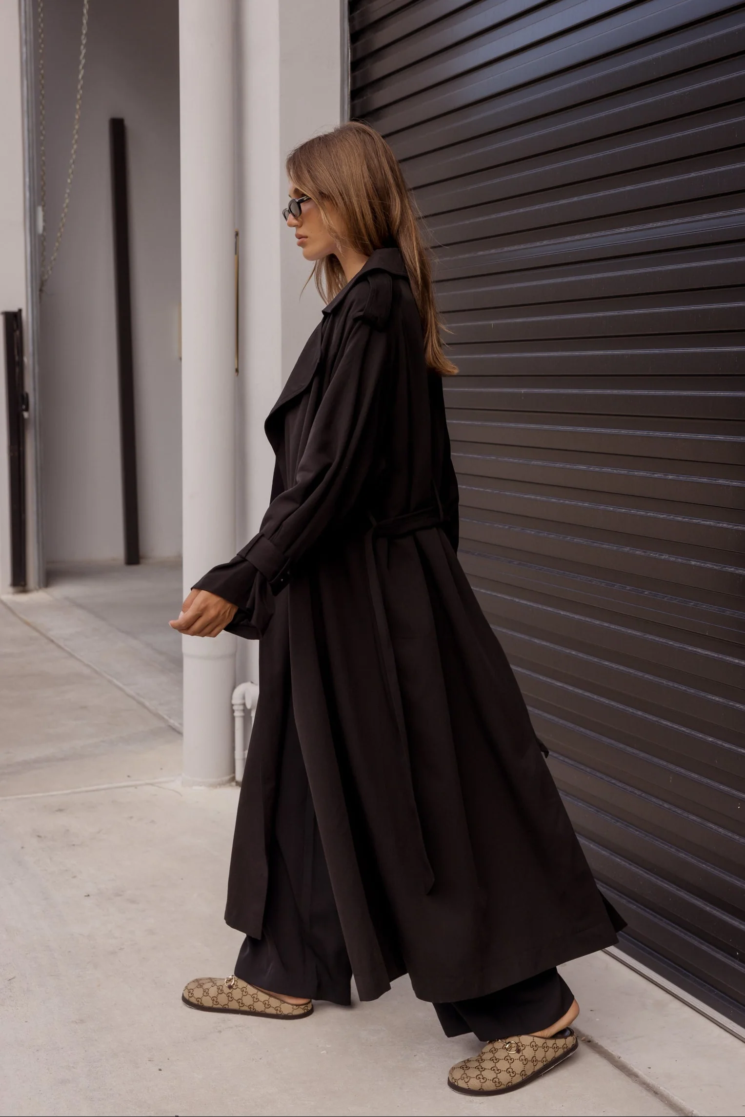 PASCAL Soft Maxi Trench Black - Image 5