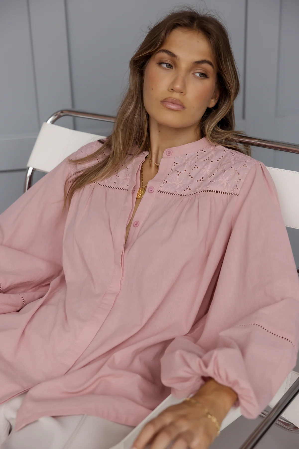 PAZ Blouse Dusty Pink - Image 3