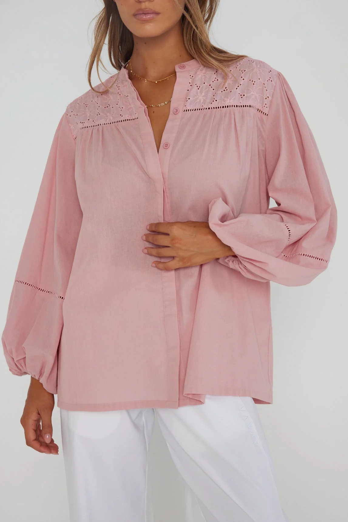 PAZ Blouse Dusty Pink - Image 8