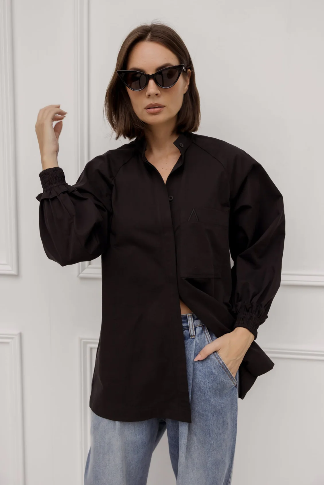 PETRA Shirt Black - Image 4
