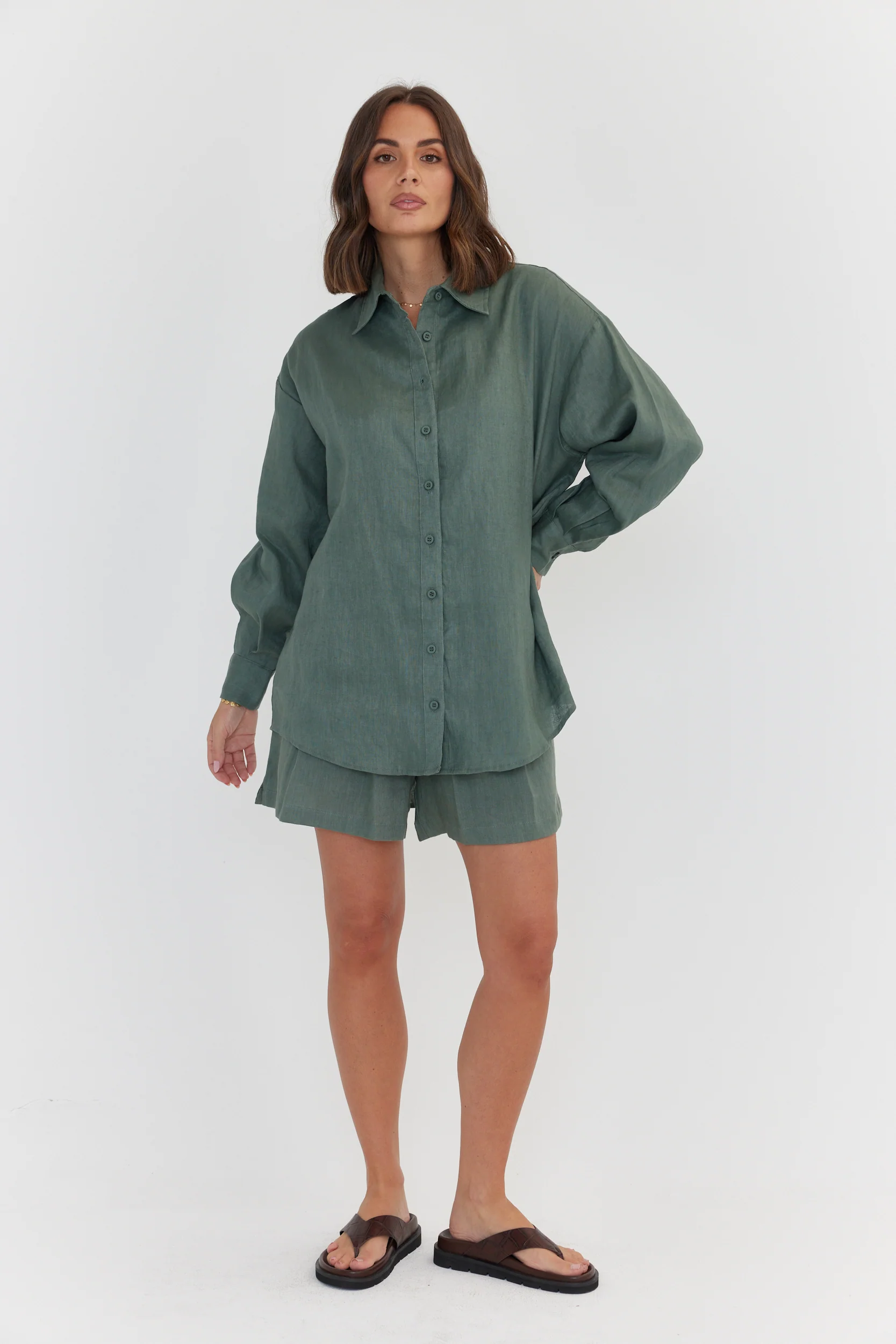 PLUTO Shirt Dusty Green - Image 10