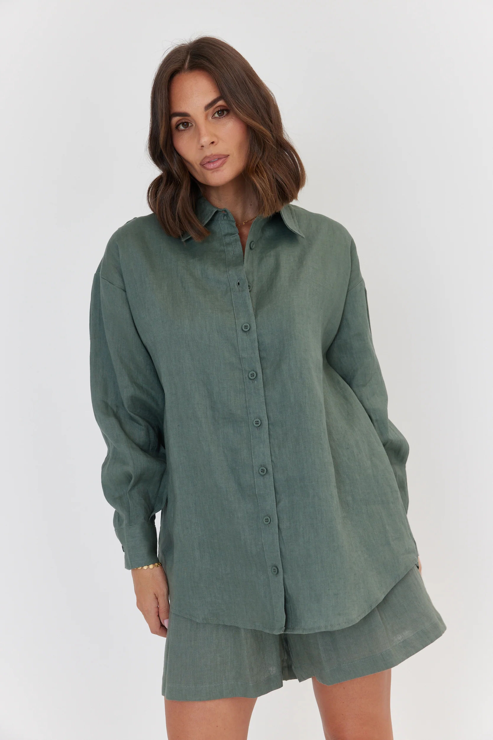 PLUTO Shirt Dusty Green - Image 8